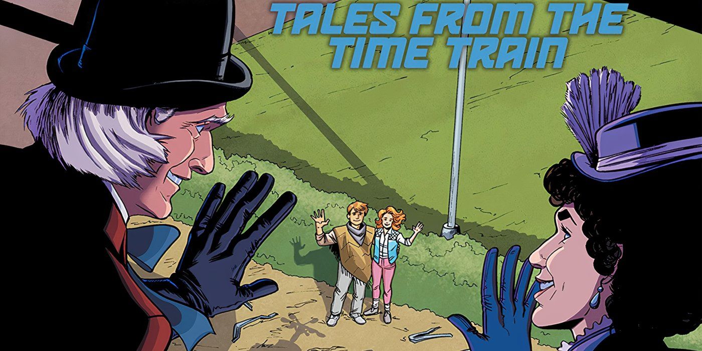 The cover of a Back to the Future comic book