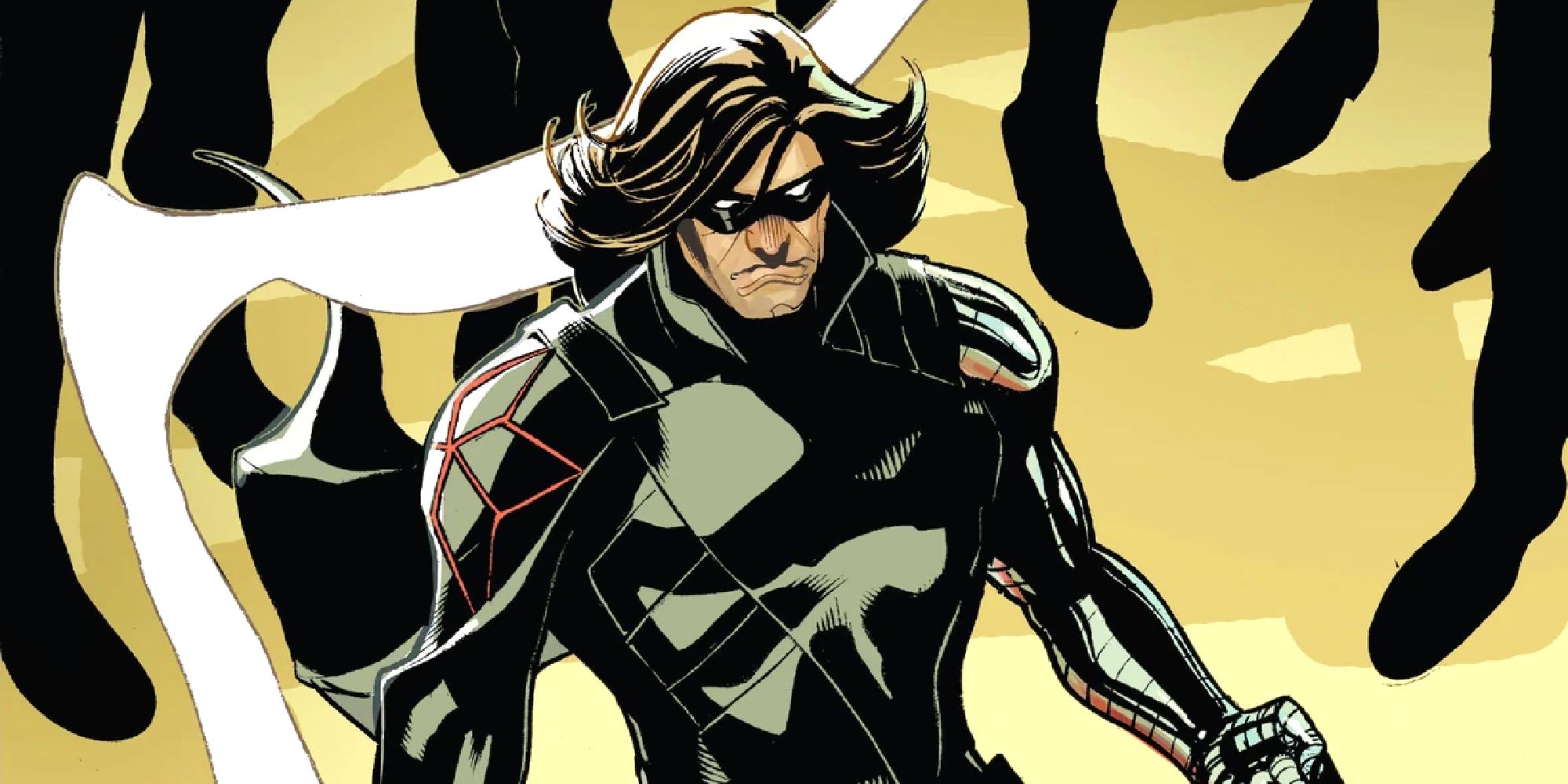 Bucky Barnes con costume Revolution nei fumetti Marvel