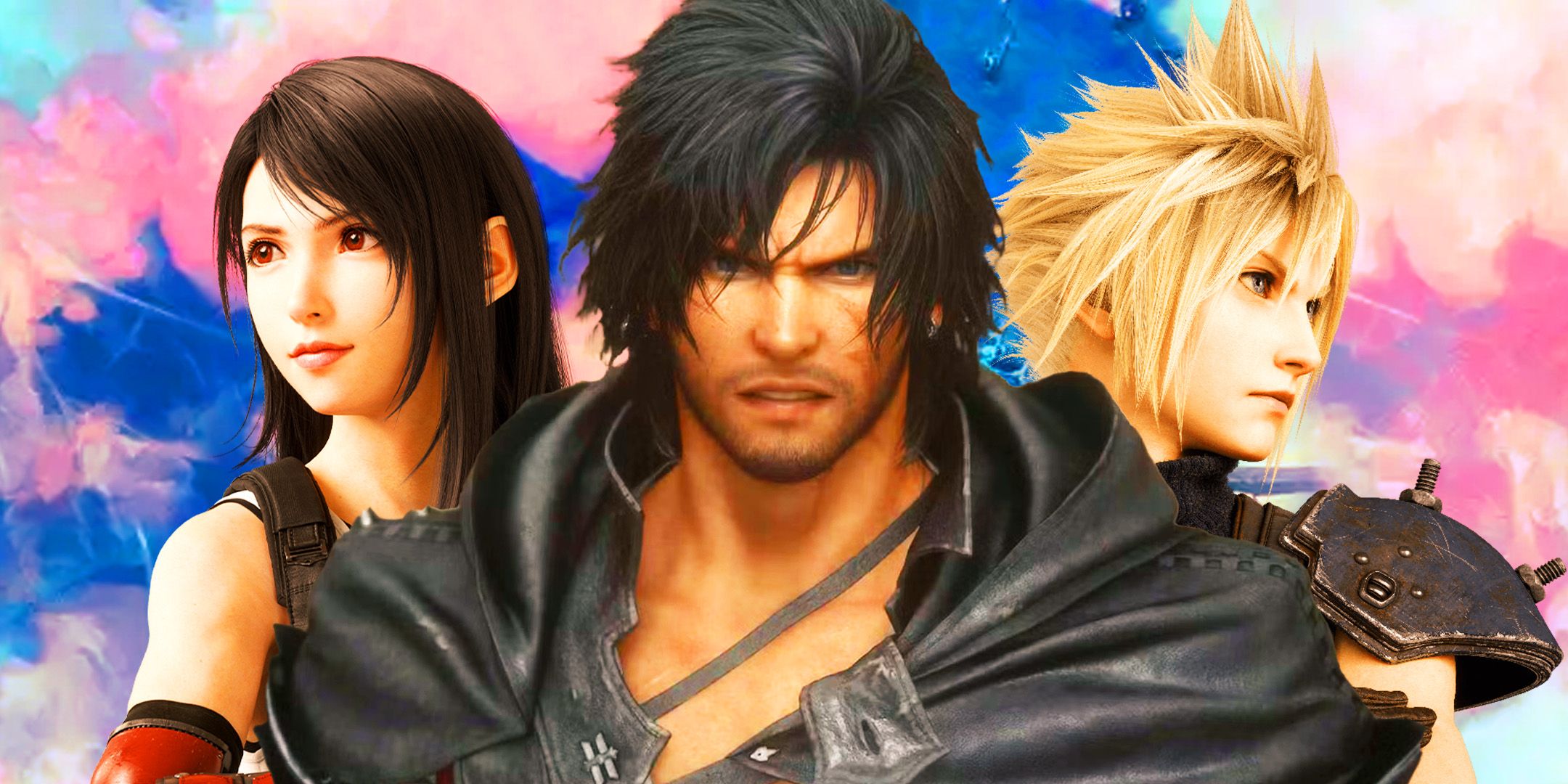 Characters from FF7 Rebirth and FF16 games