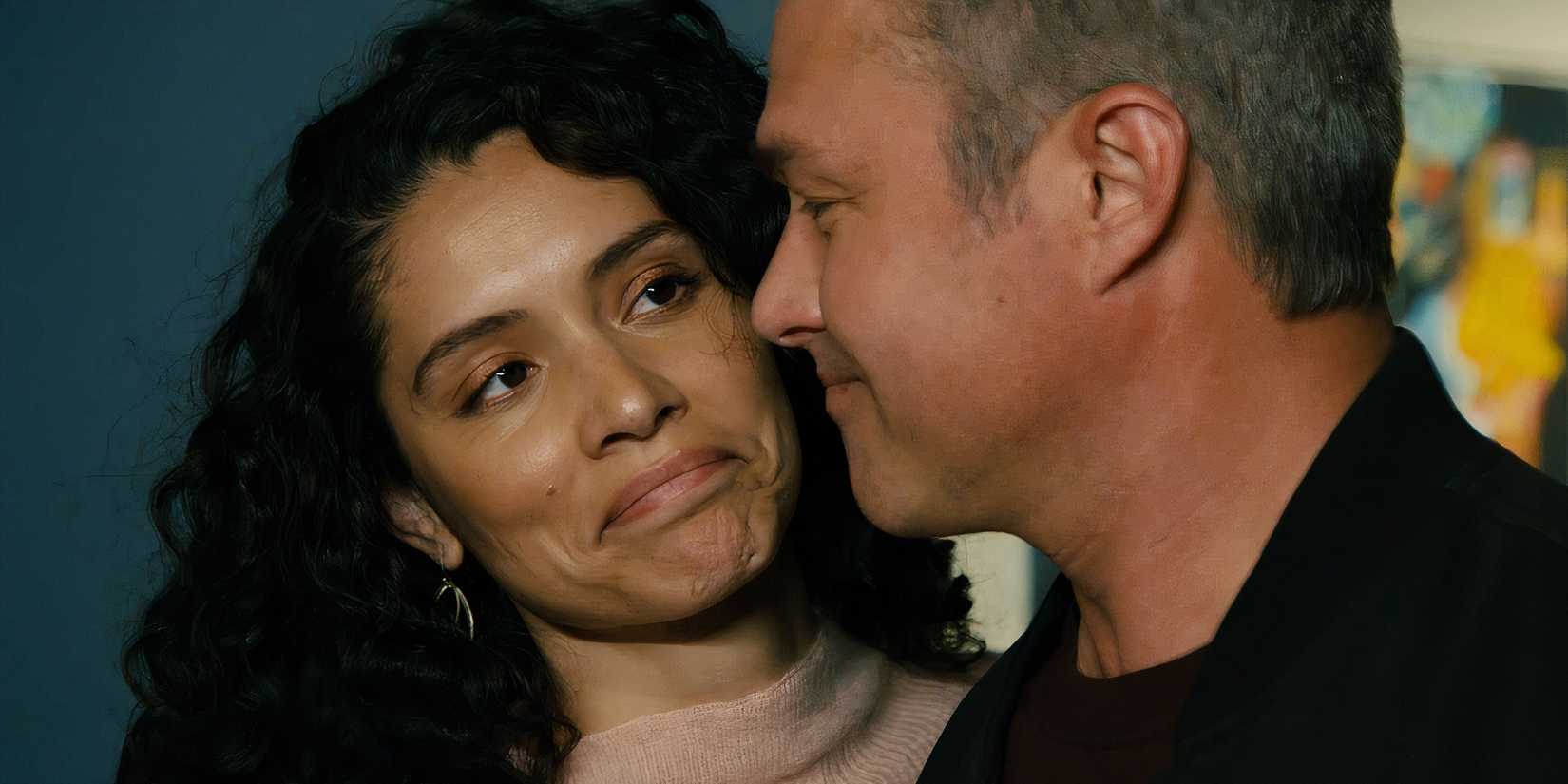 Stella Kidd and Kelly Severide in the Chicago Fire season 13 finale.