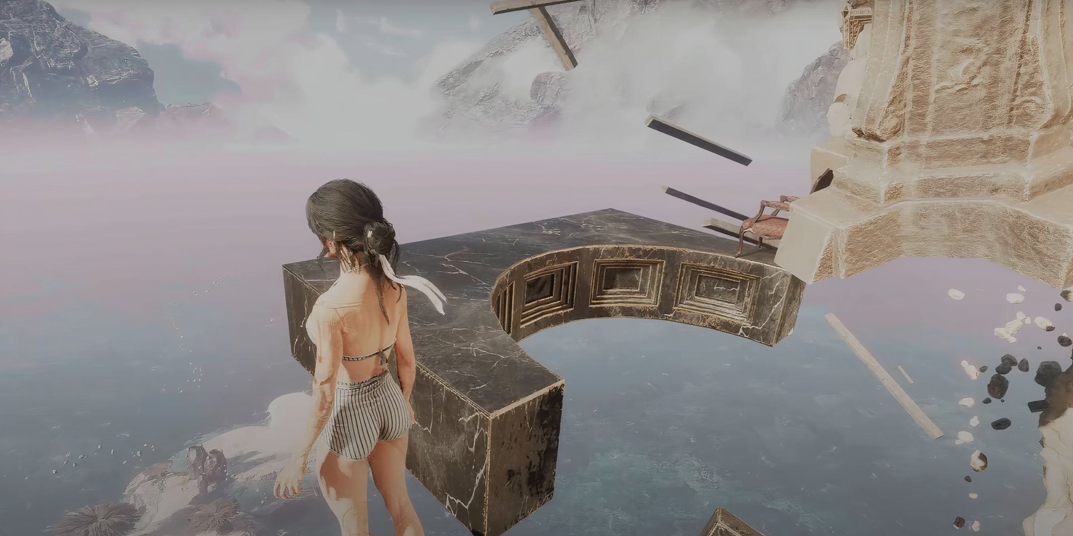 Clair obscur ascension tower Lune on ledge