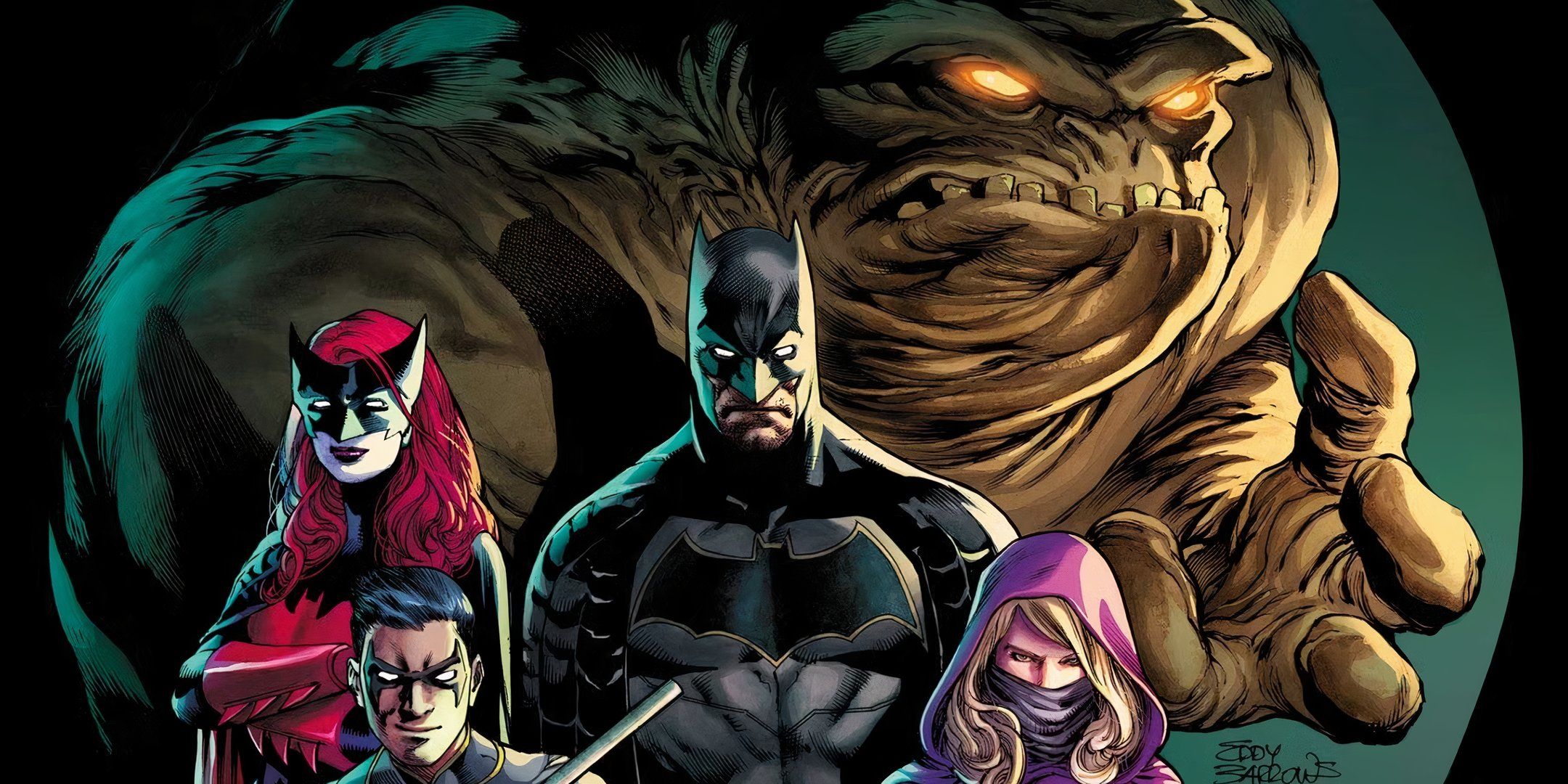 Clayface with the Bat-Family DC