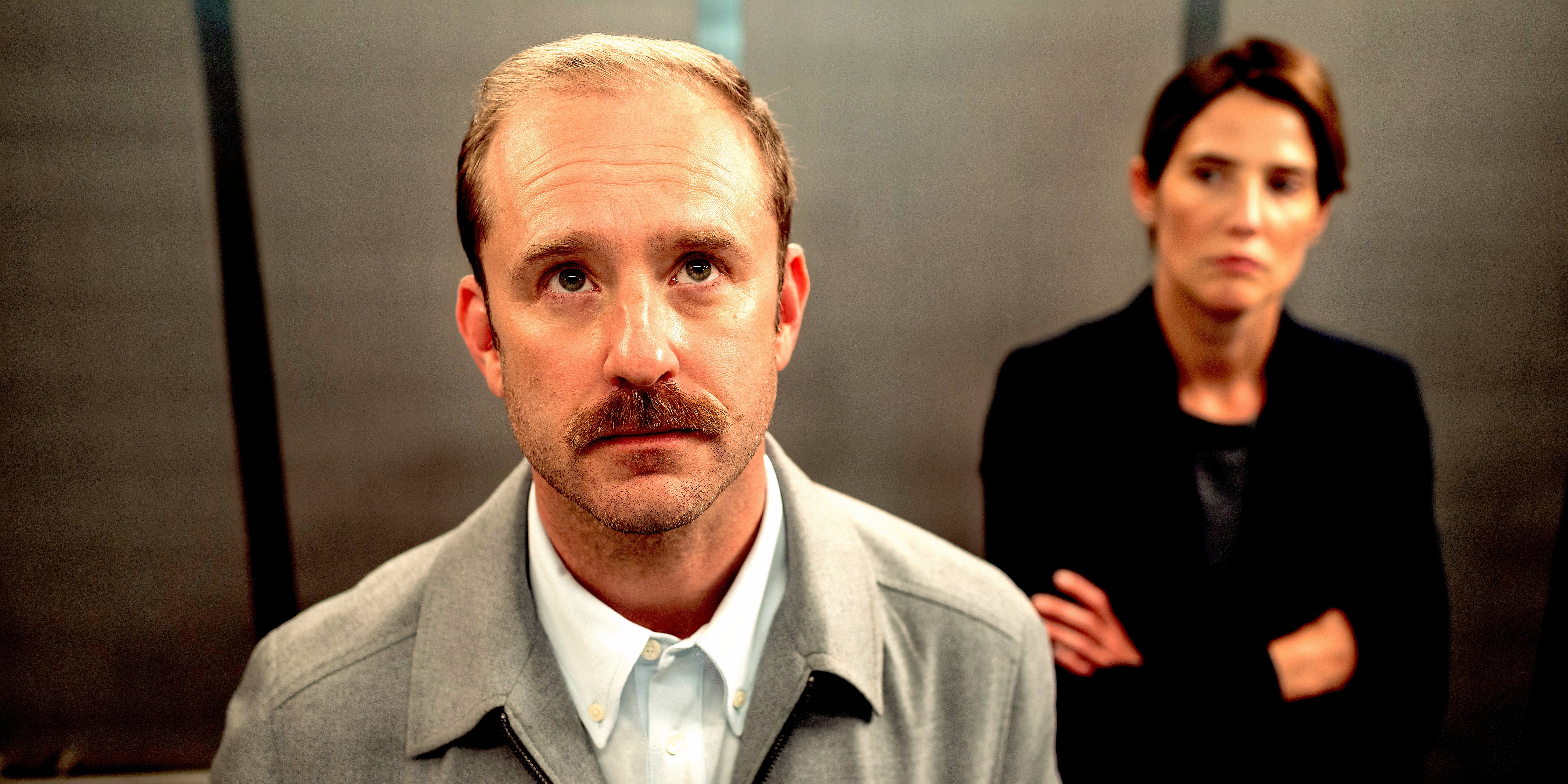Colbie Smulders glares at Ben Foster in Sharp Corner