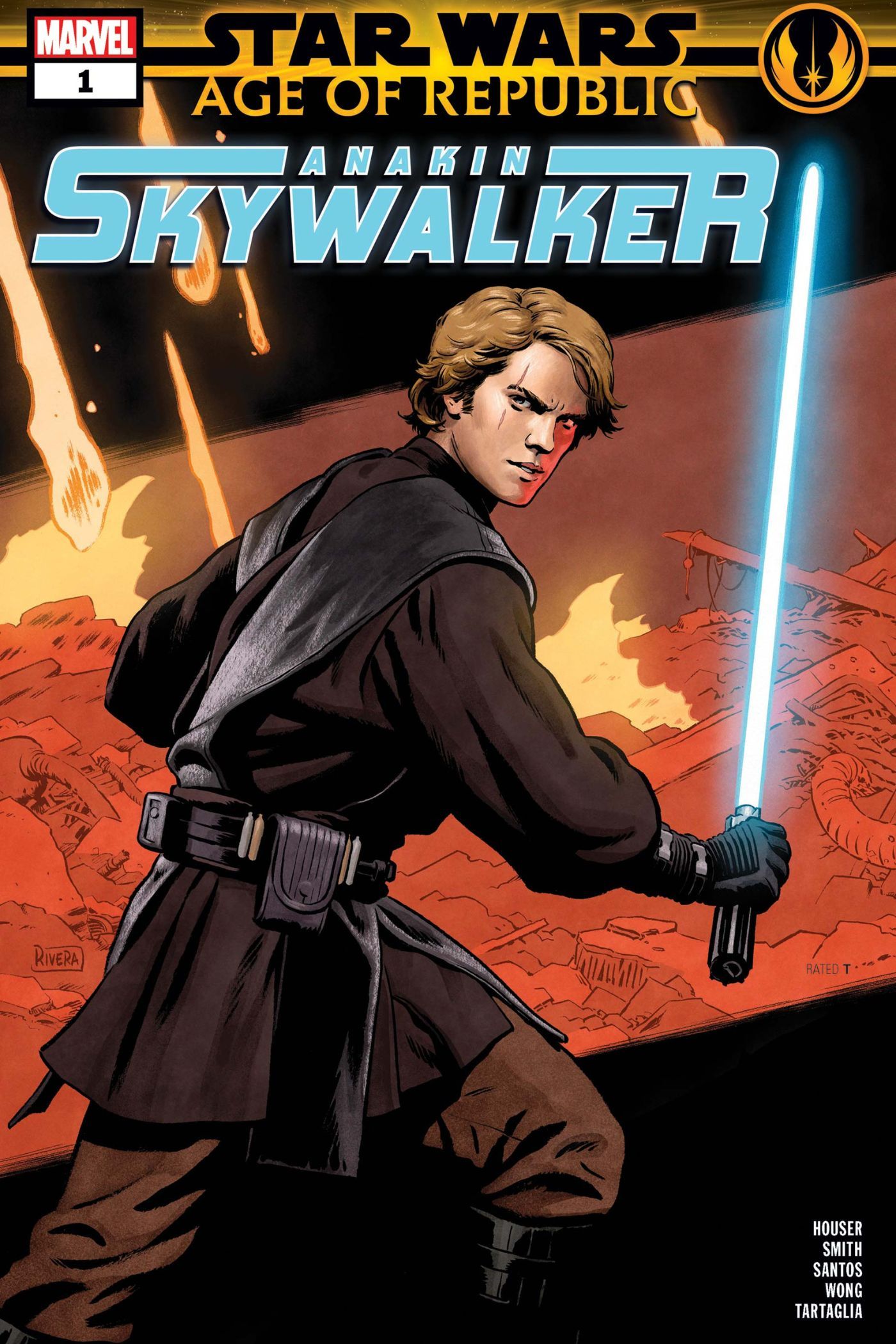 Pannello del fumetto Age of Republic: Anakin Skywalker