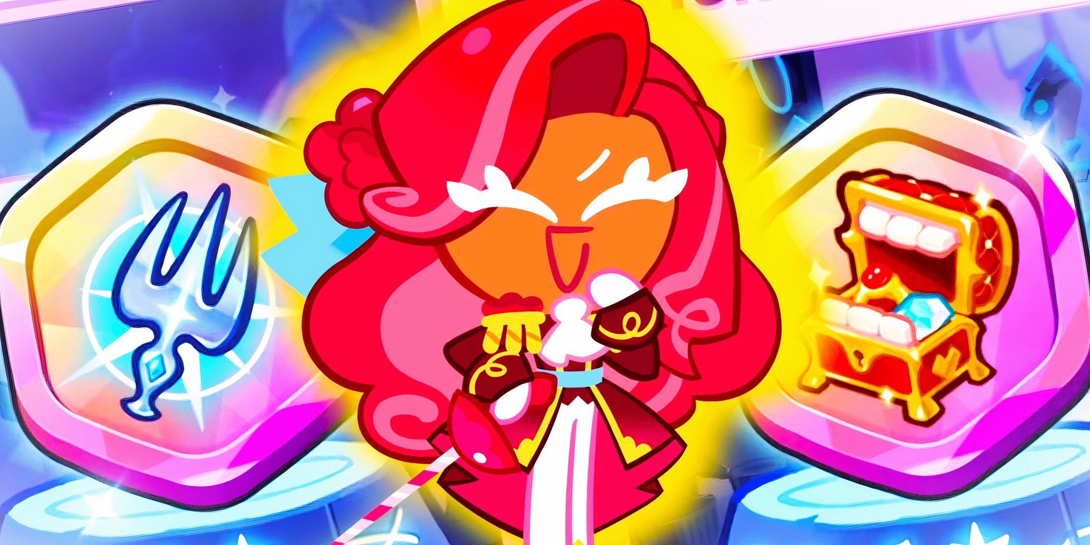 Cookie Run Kingdom Raspberry Cookie With New Treasures Mystical Silver Fork and Mysterious Jewelry Box