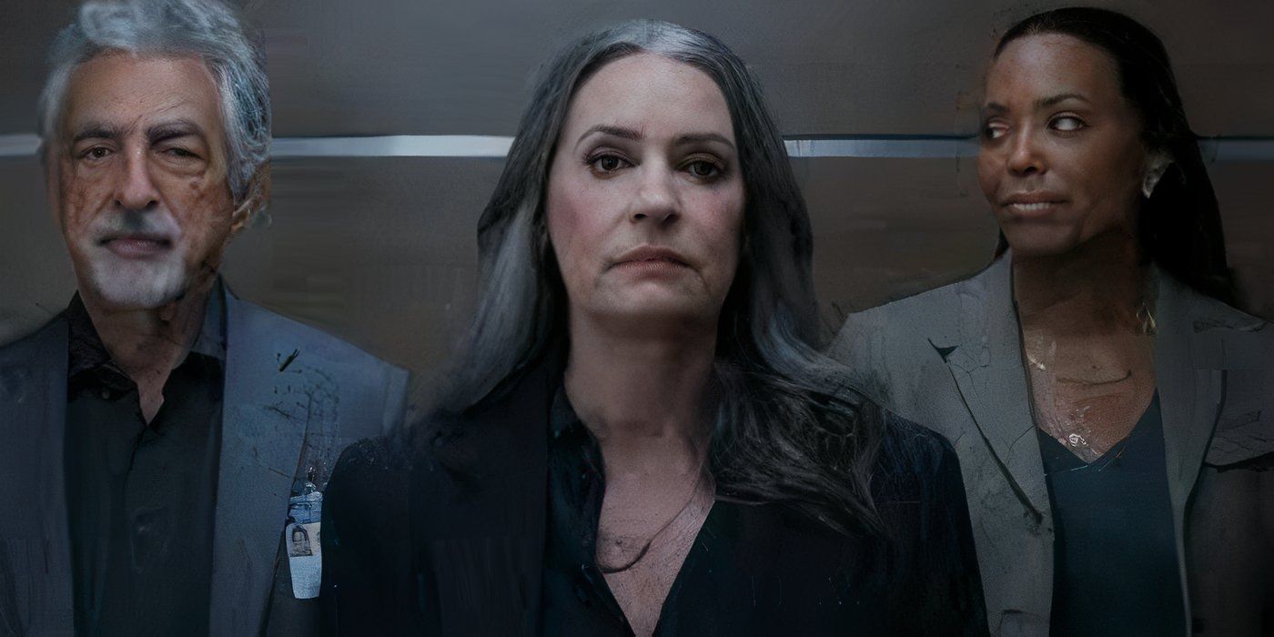 character Emily Prentiss from Criminal Minds Evolution in elevator