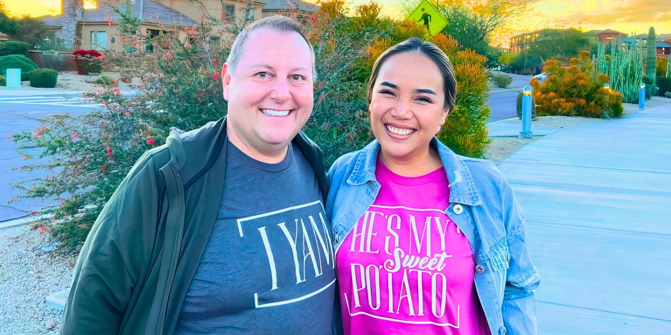 David Toborowsky & Annie Suwan from 90 day fiance posing looking very happy