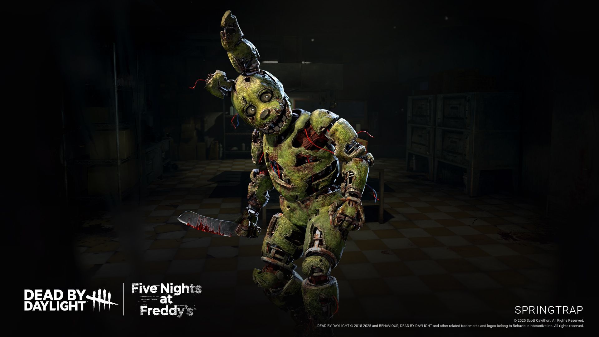 Dead by Daylight Springtrap killer promo art