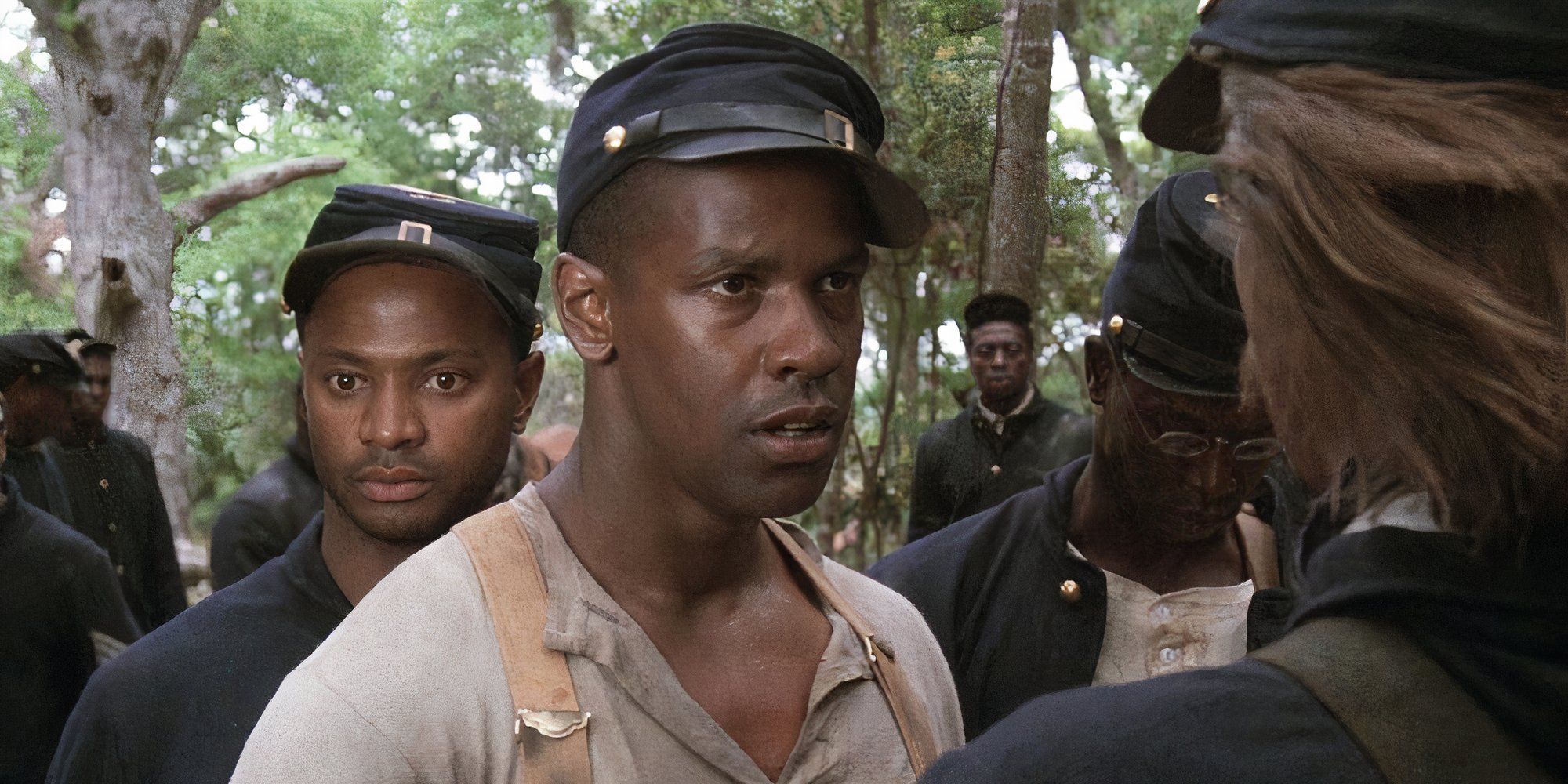 Denzel Washington as Private Trip in Glory
