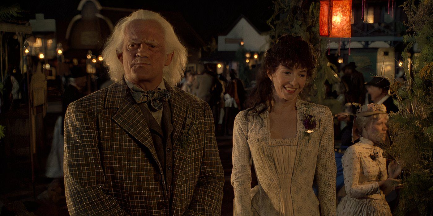 Christopher Lloyd as Doc Brown and Mary Steenburgen as Clara Clayton in Back to the Future Part III