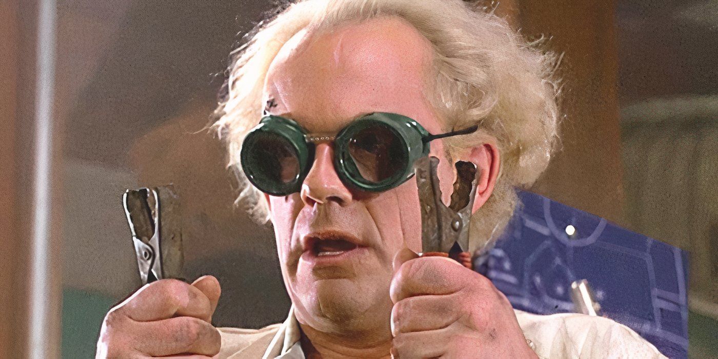 Christopher Lloyd as Doc Brown in Back to the Future