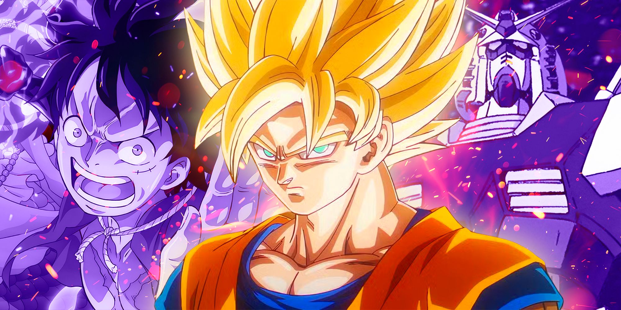 Dragon Ball, One Piece and Gundam