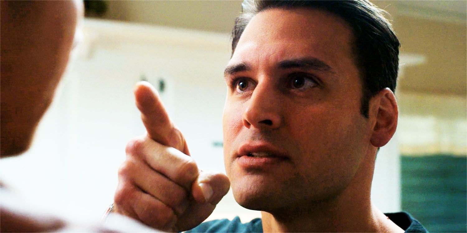 Eddie pointing his finger in 9-1-1 season 8, episode 17