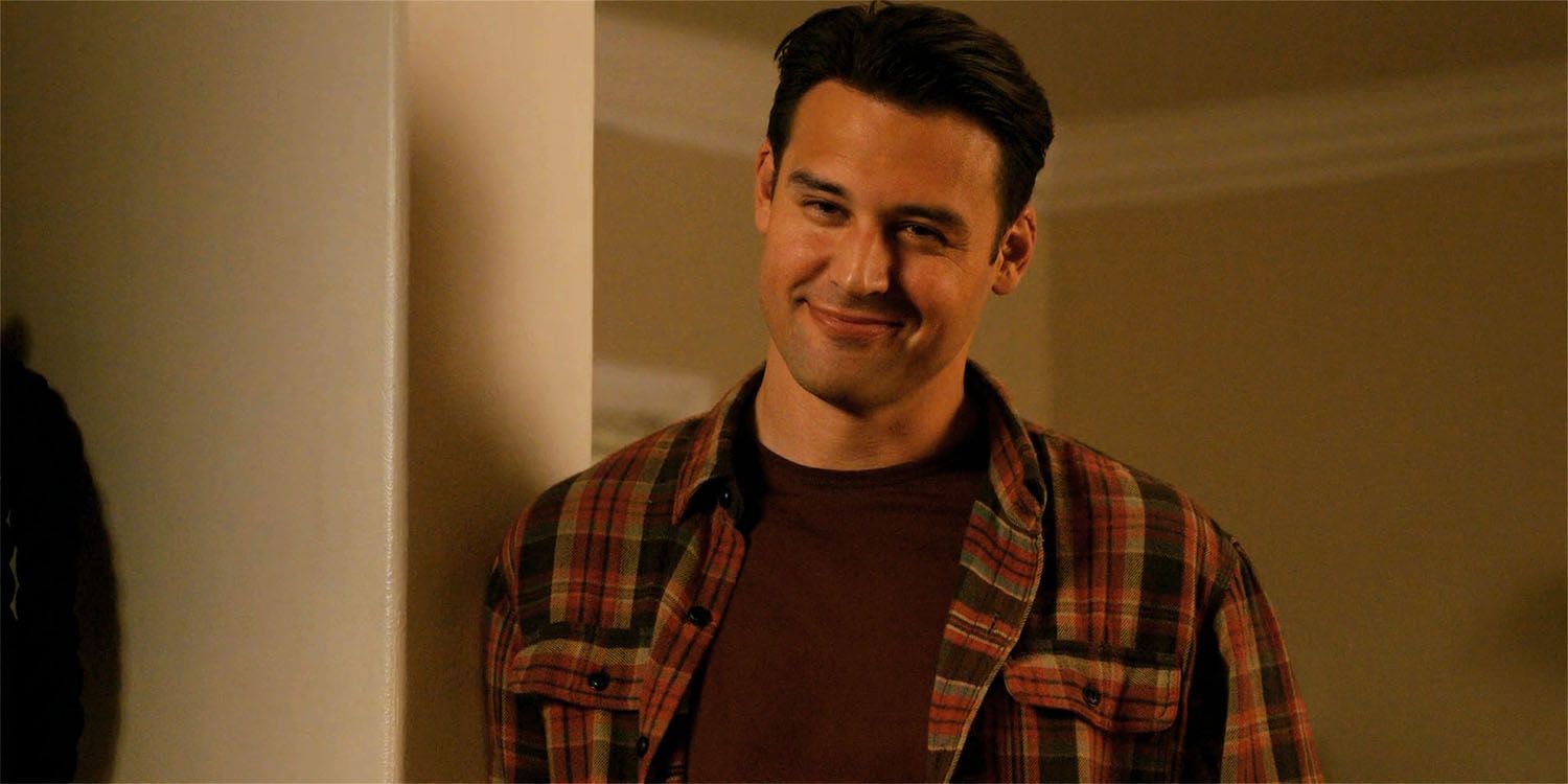 Eddie smiling at Buck and Chris in season 8, episode 17