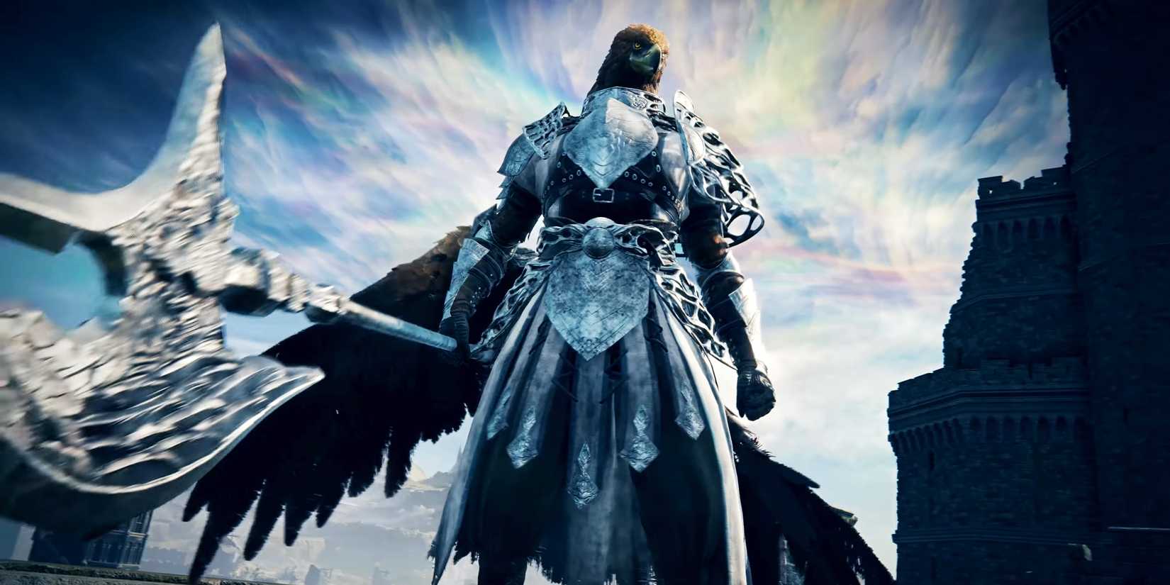 Elden Ring NightReign Guardian con grande falcione