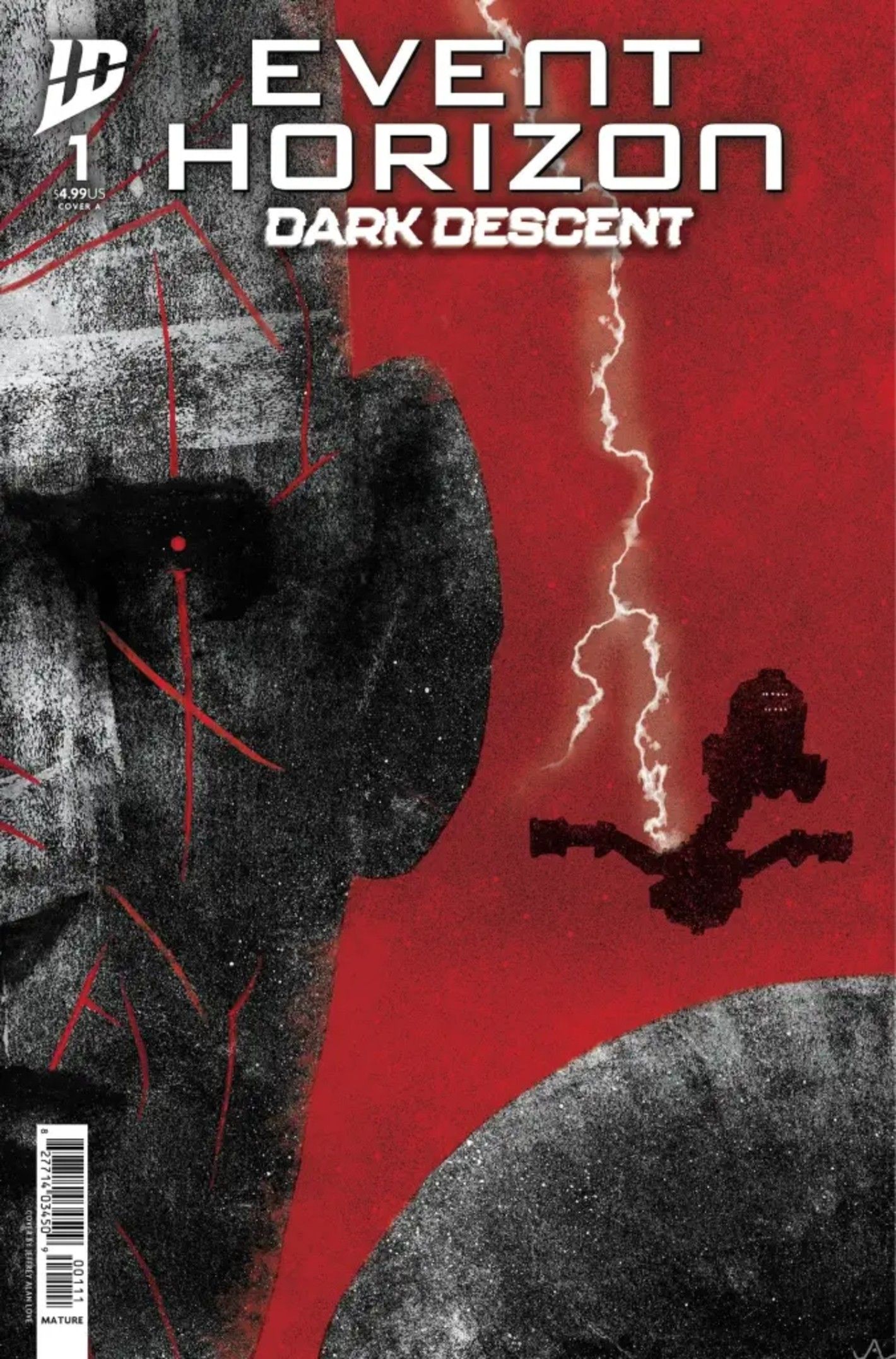 event-horizon-dark-descent-1-cover-the-mutilated-captain-against-a-red-backdrop-and-the-ship-s-silhouette Após 28 anos, o Event Horizon está recebendo os fãs de prequel com classificação rura