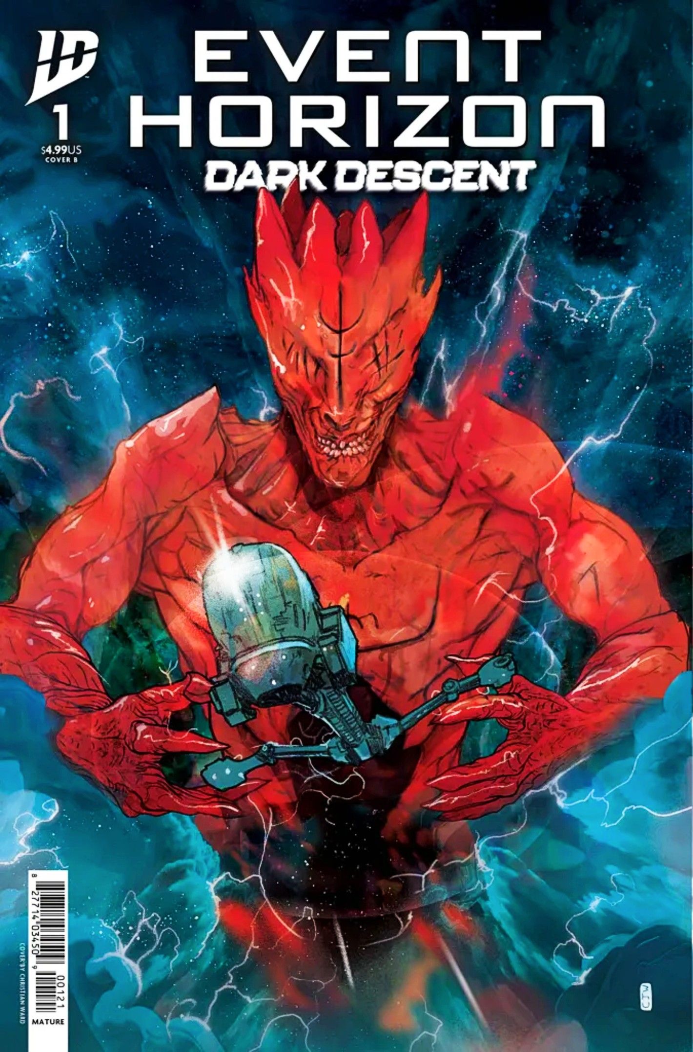 event-horizon-dark-descent-1-variant-cover-a-demonic-red-entity-capturing-the-ship Após 28 anos, o Event Horizon está recebendo os fãs de prequel com classificação rura