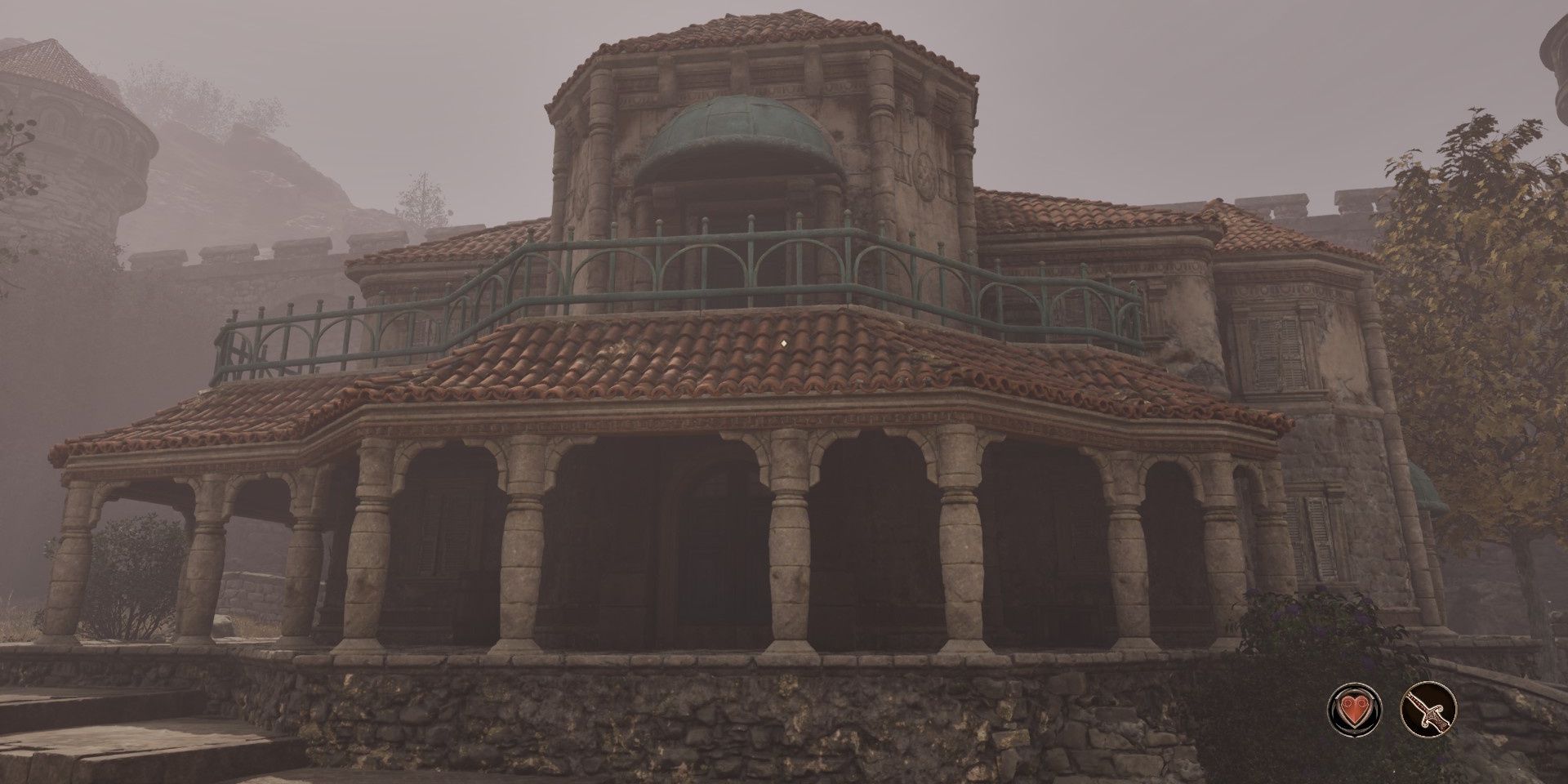 Exterior of Benirus manor in Anvil in Oblivion Remastered