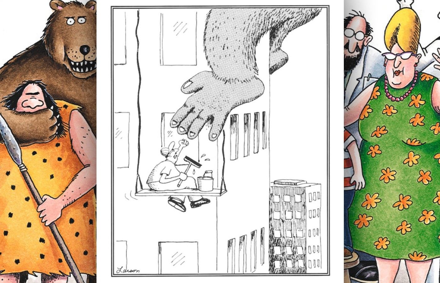 far side comic where king kong annoys window cleaner