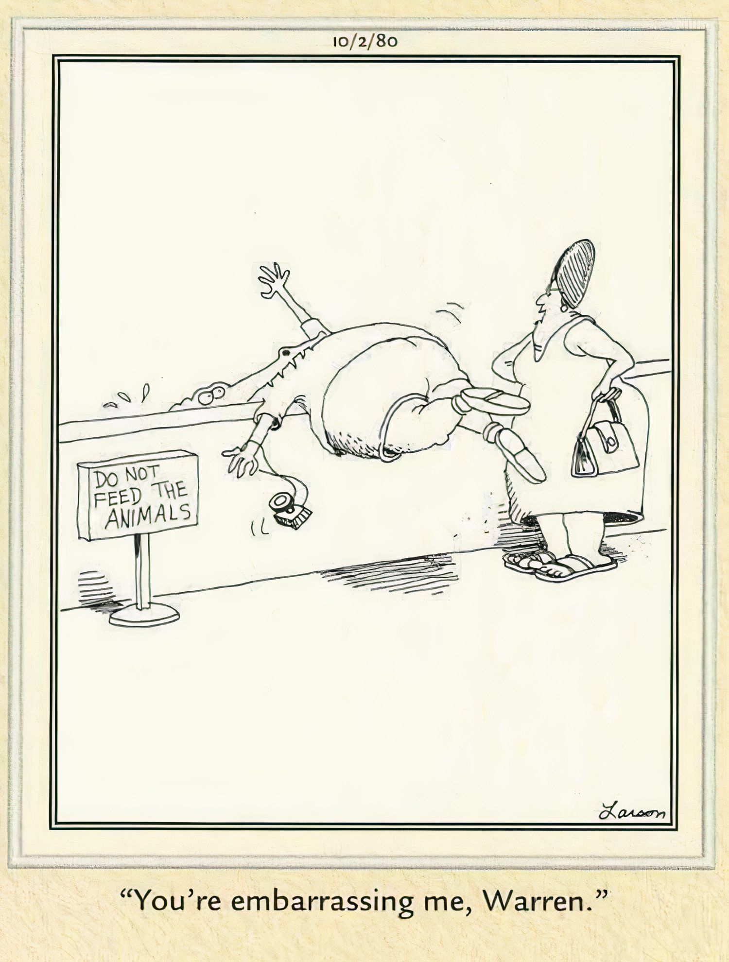 Far Side Do Not Feed the Animals