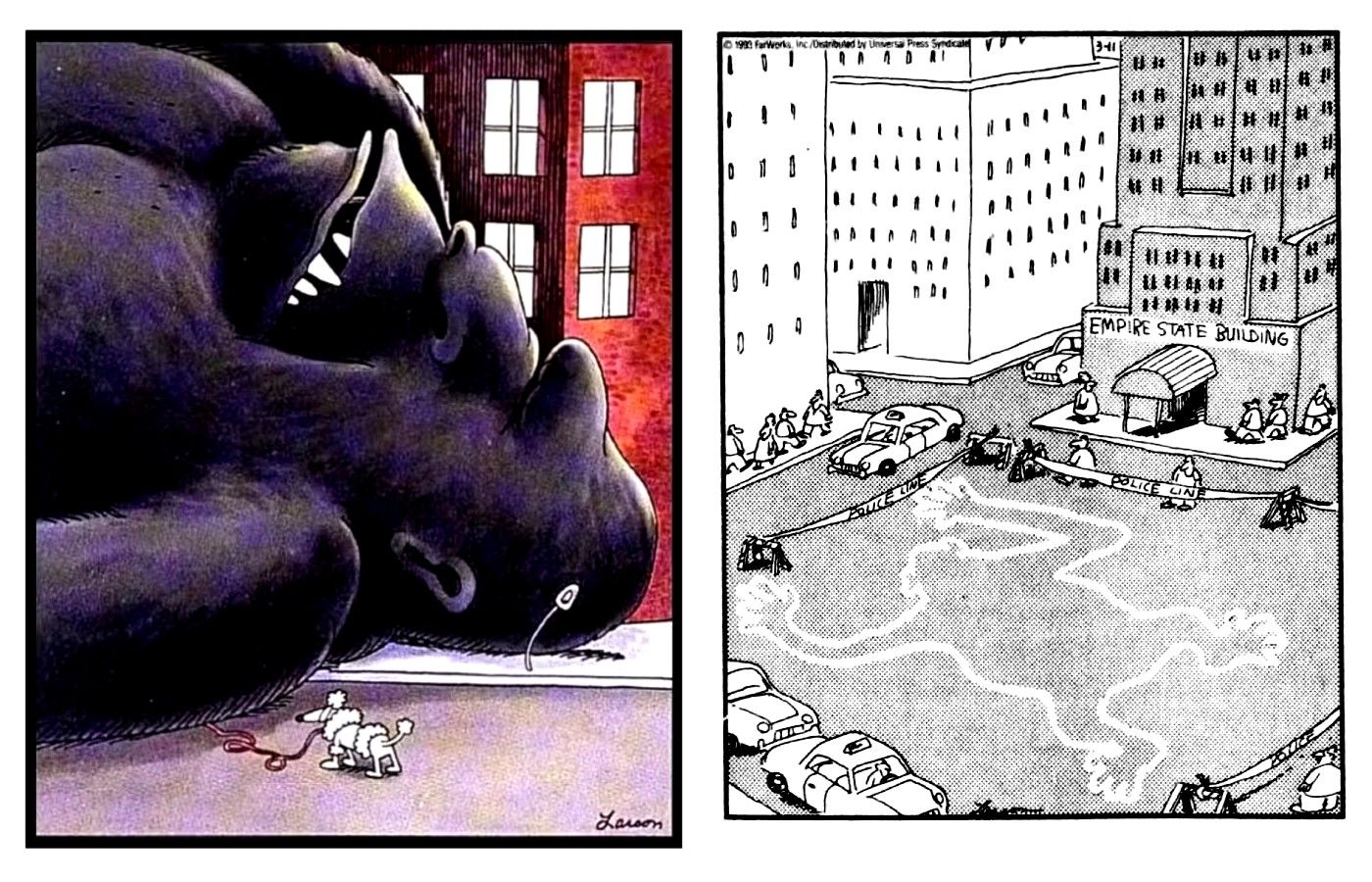 far side king kong fall comics