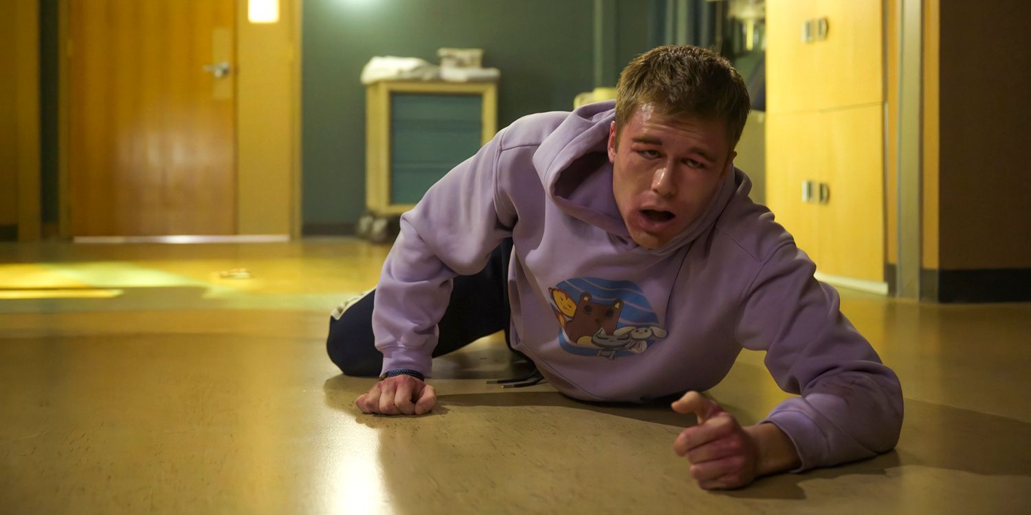 A character crawling on the floor in Final Destinations Bloodlines