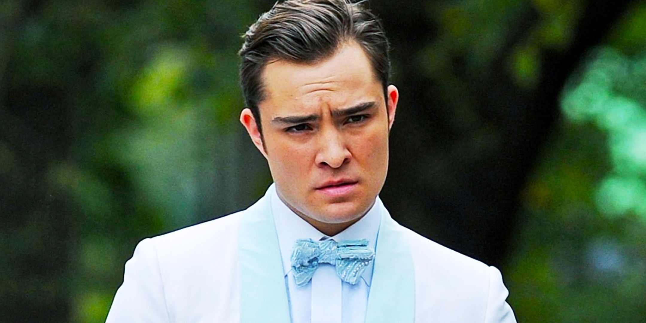 Gossip Girl Ed Westwick as Chuck Bass looking serious