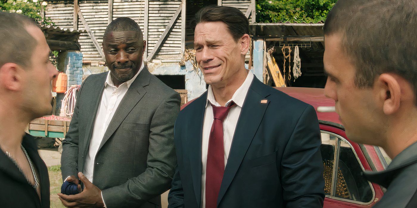 Heads of State John Cena Idris Elba talking and laughing