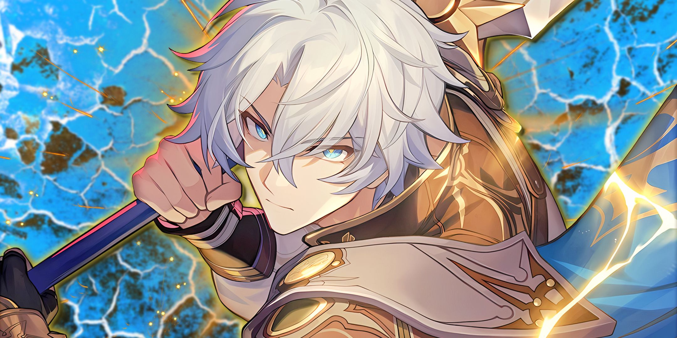 Honkai Star Rail's Phainon is ready to strike with his sword.