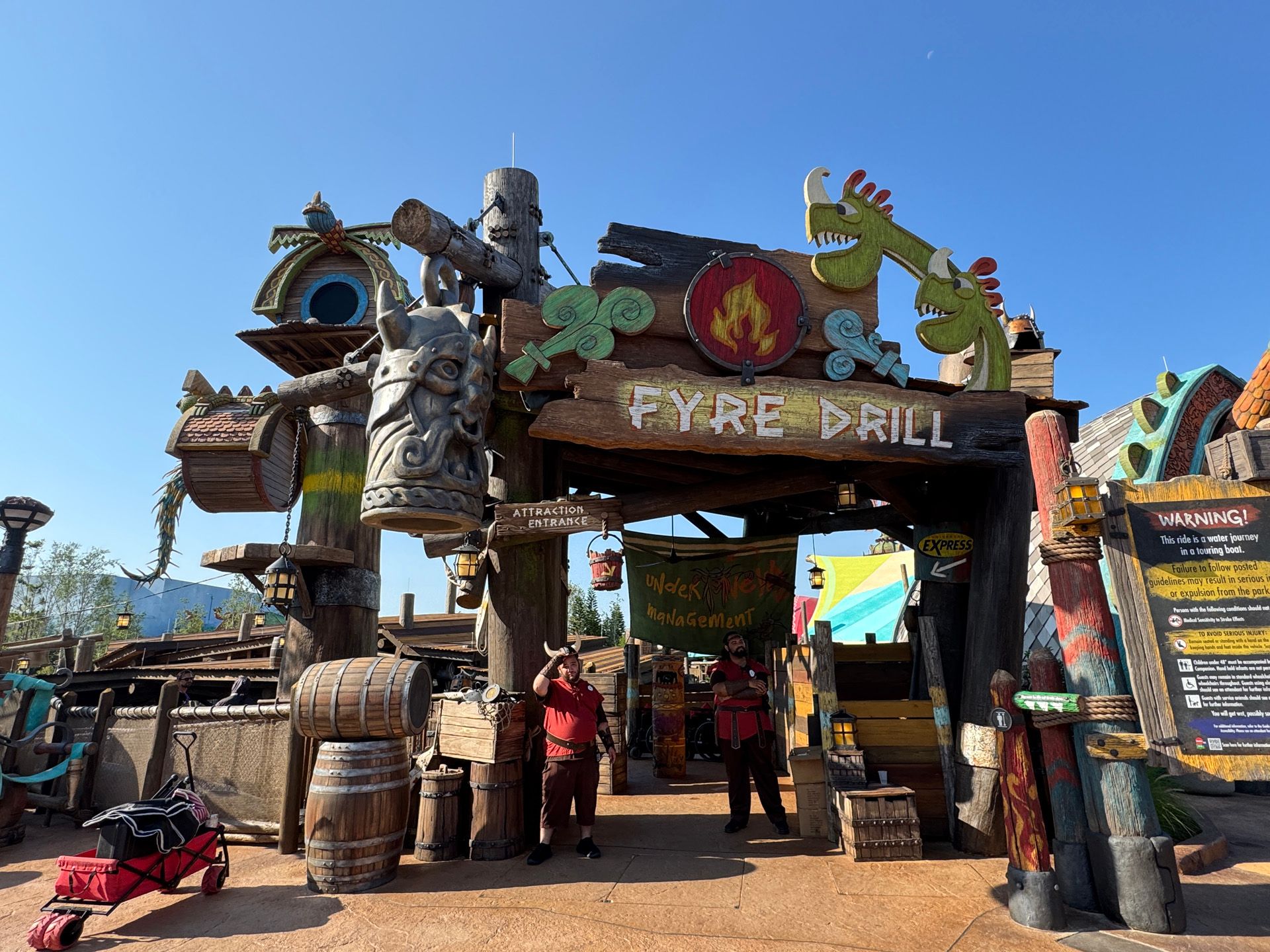 How to Train Your Dragon Isle of Berk Epic Universe Fyre Drill Entrance