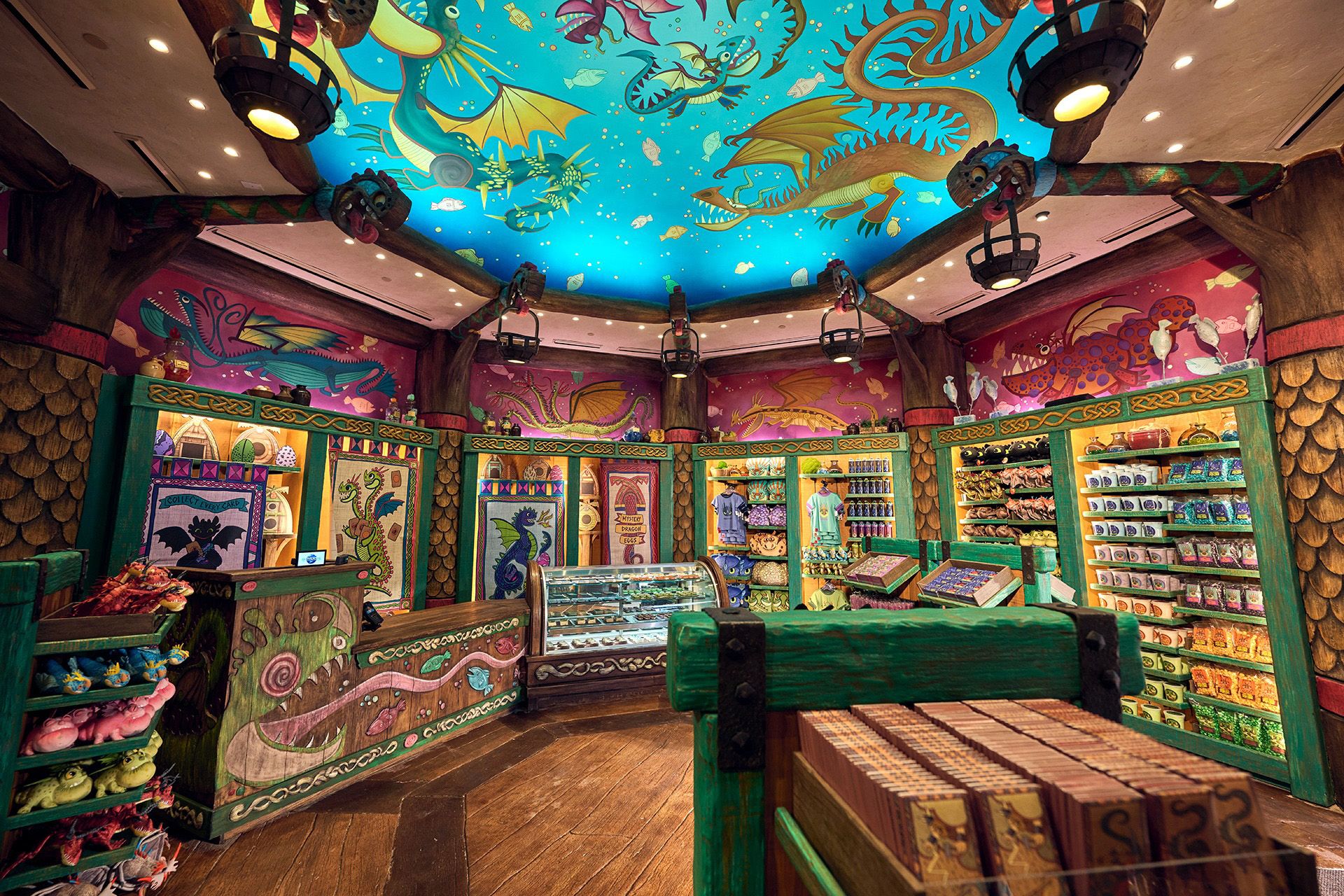 How to Train Your Dragon Isle of Berk Epic Universe Gift Treats Interior