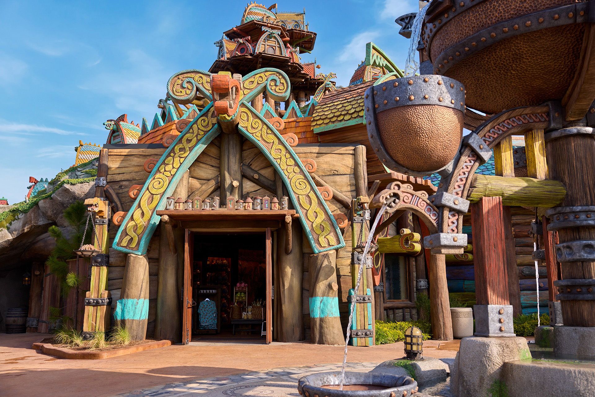 How to Train Your Dragon Isle of Berk Epic Universe Shop Entrance