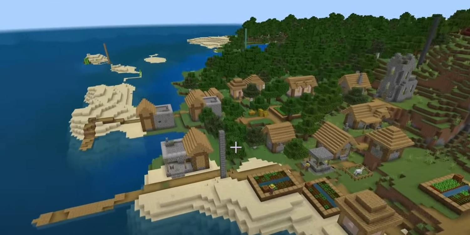 Minecraft Pocket Edition Fisherman's Village world seed