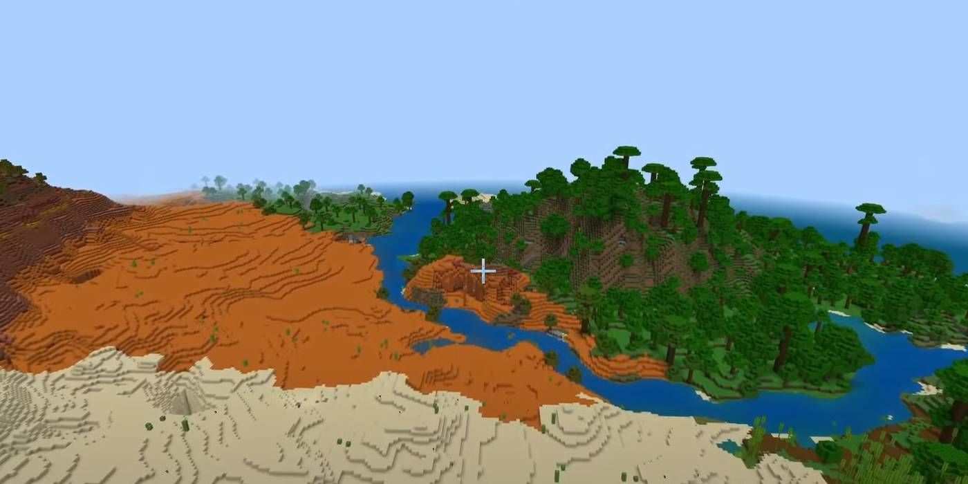 Minecraft Pocket Edition Multi-Biome Spawn world seed