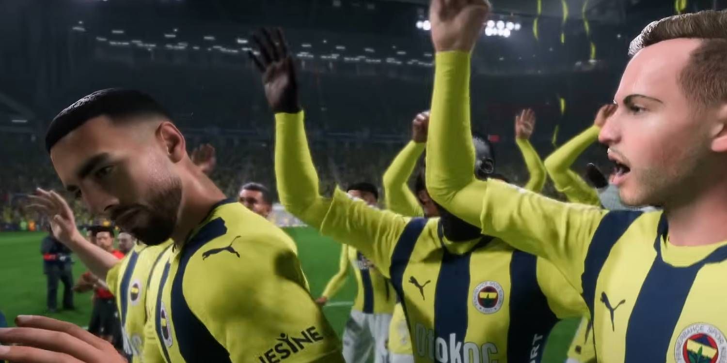 FC 25 Fenerbahce SK Team ganando un título en modo carrera