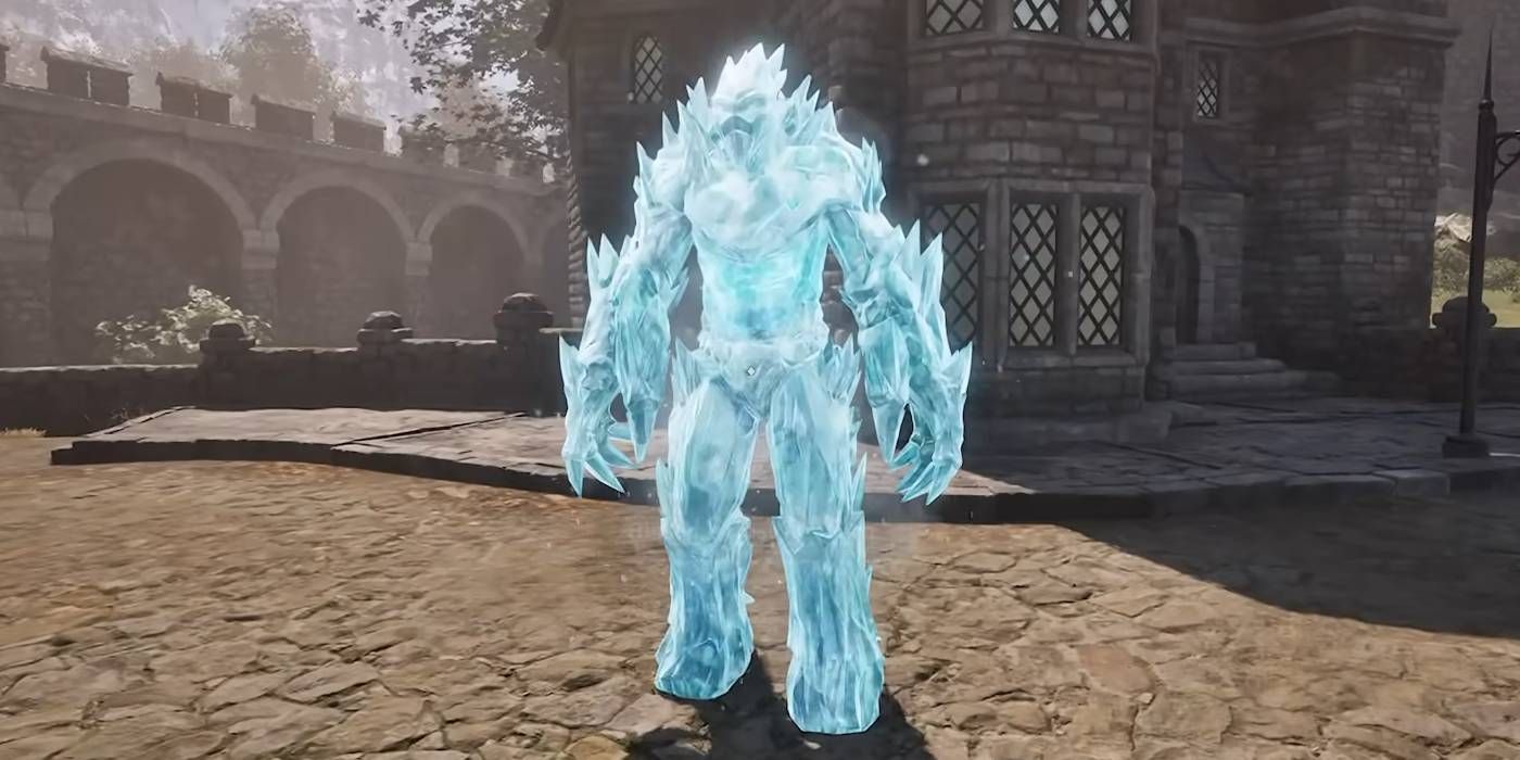Oblivion Remastered Frost Atronach summon