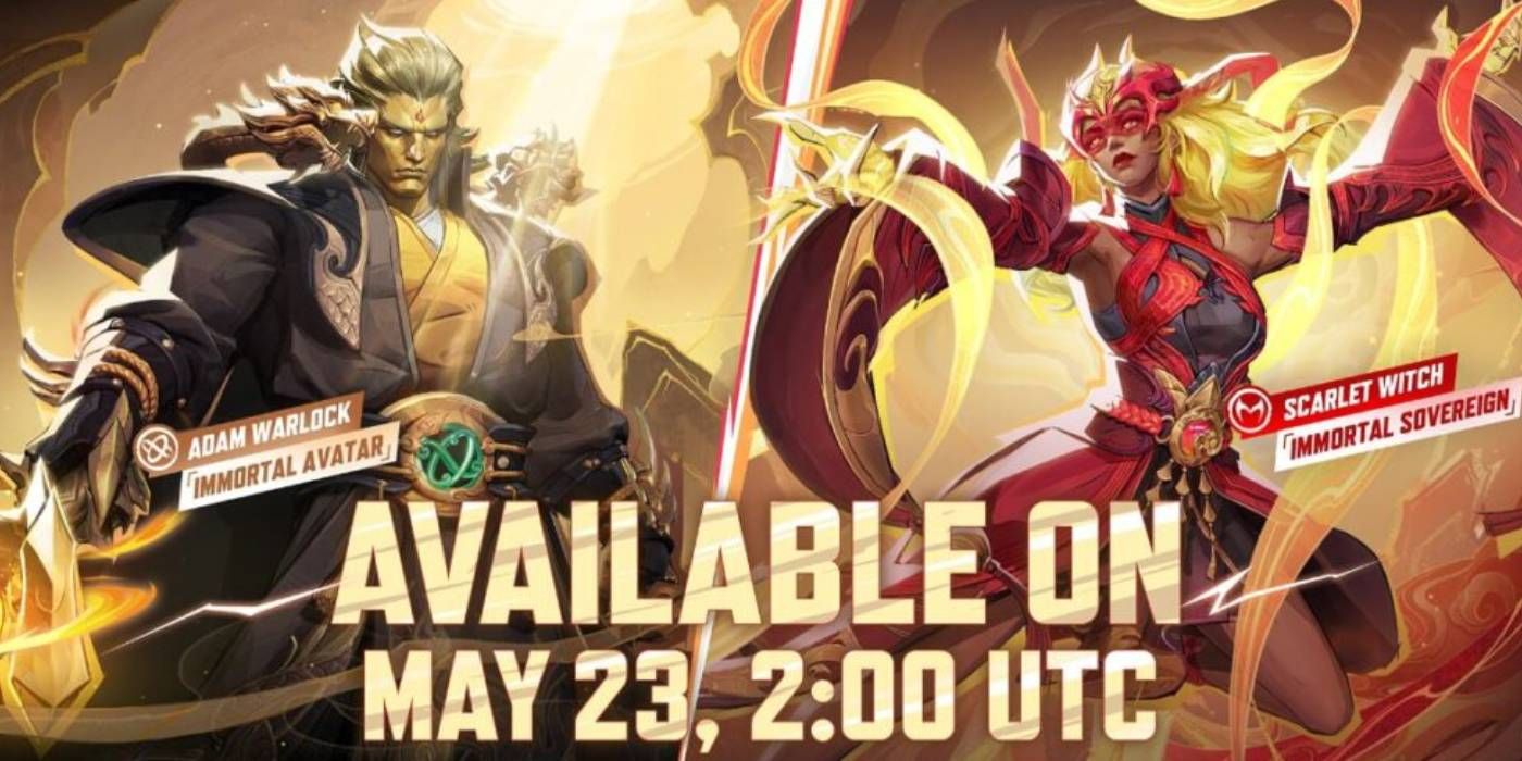Marvel Rivals Immortal Avatar and Immortal Sovereign Scarlet Witch skins from May 22 Patch update