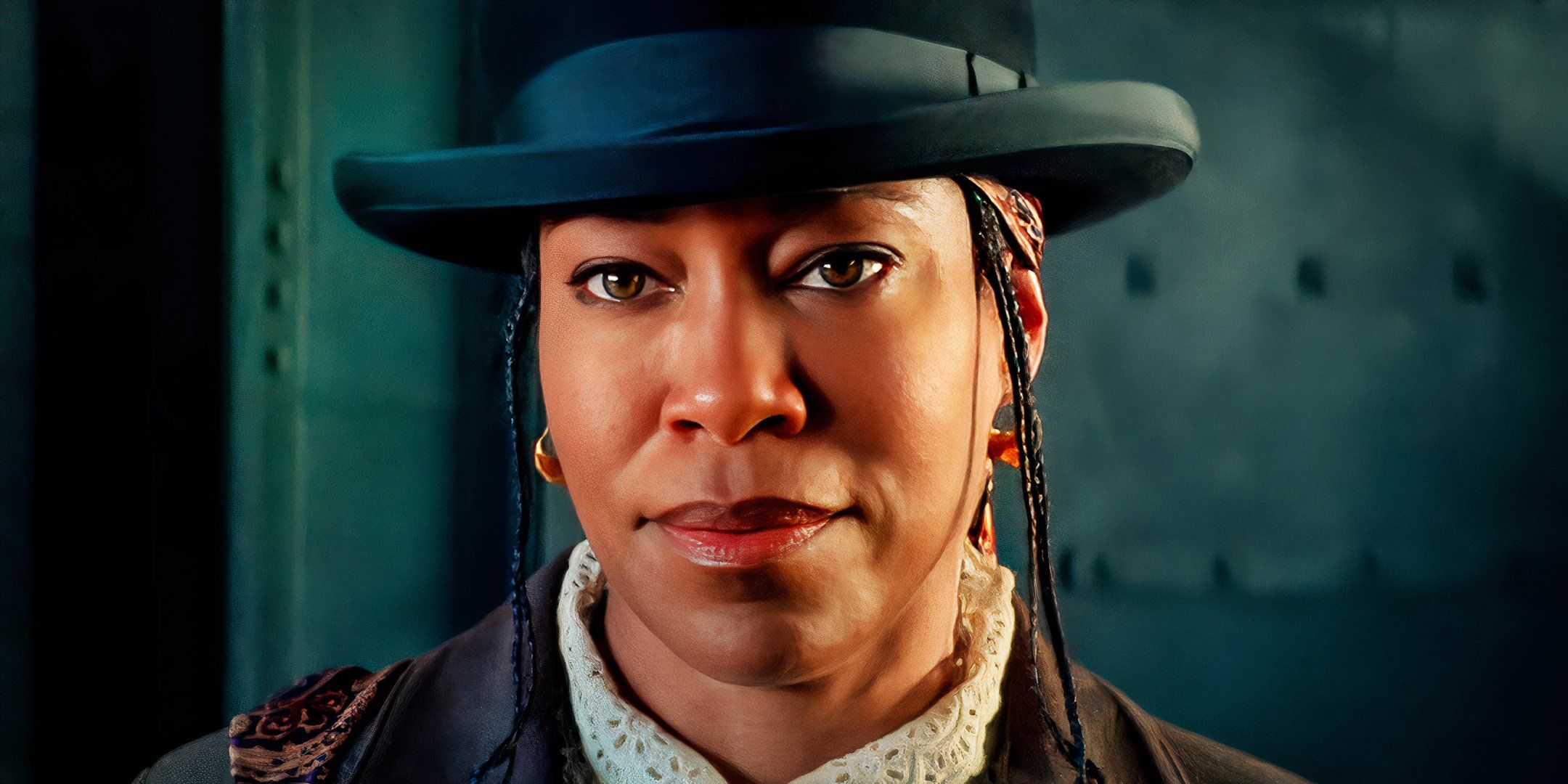 Close up of Regina King as Trudy in The Harder They Fall