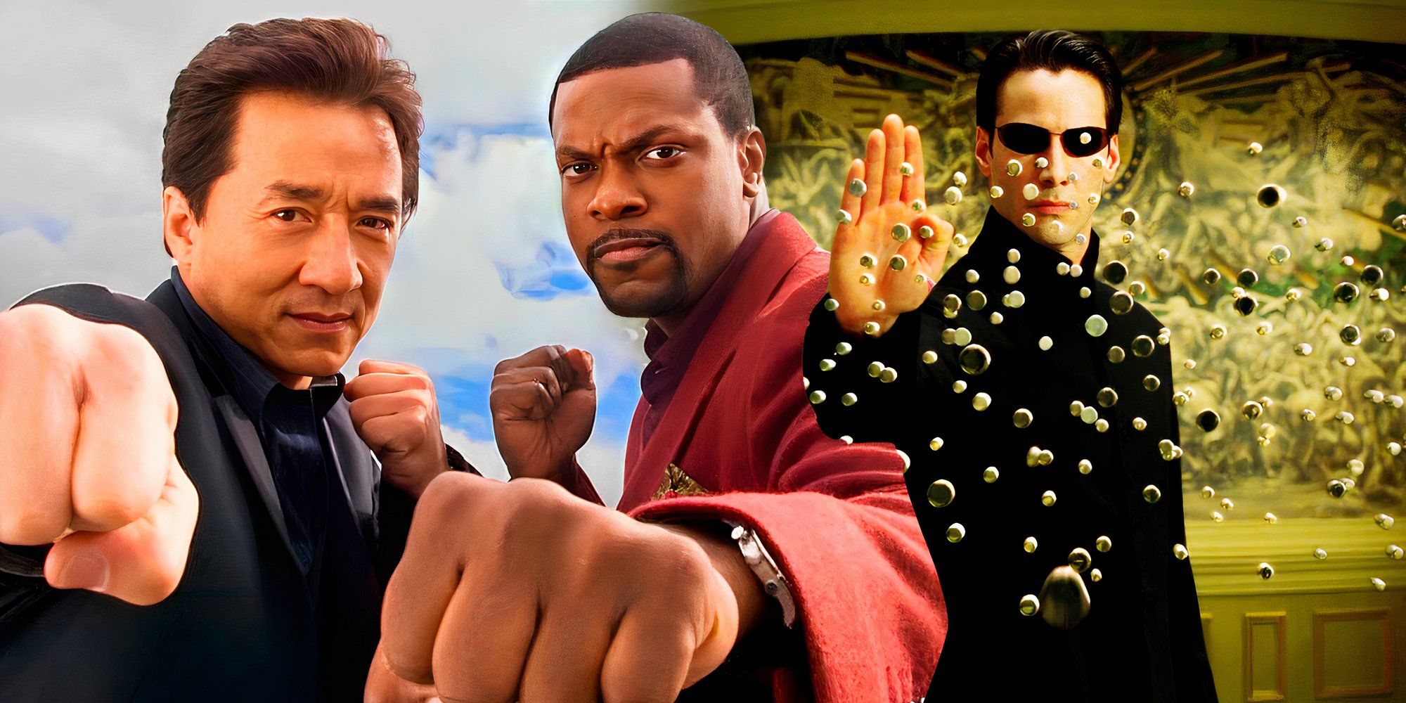 Imagery from Rush Hour and The Matrix