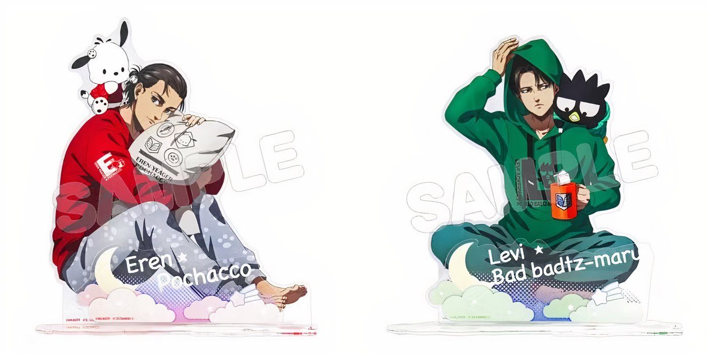 Eren y Levi Badtz-Maru y Pochacco Sanrio 