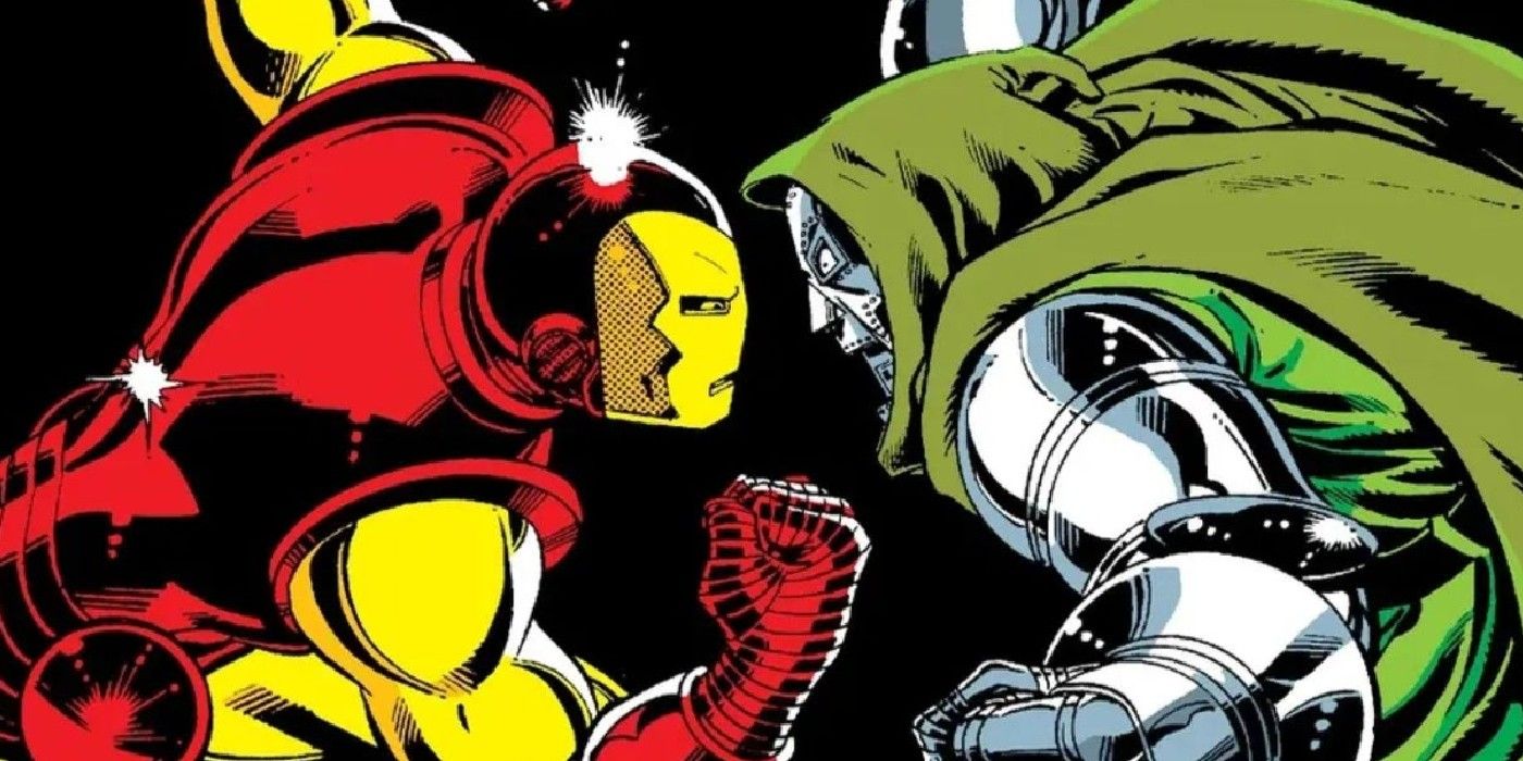 iron man and doctor doom squaring off