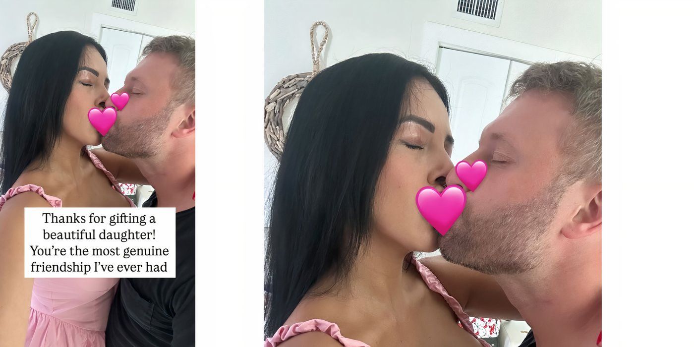 Jasmine Pineda from 90 Day The Last Resort season 2 kissing Matt Branis on Instagram Story