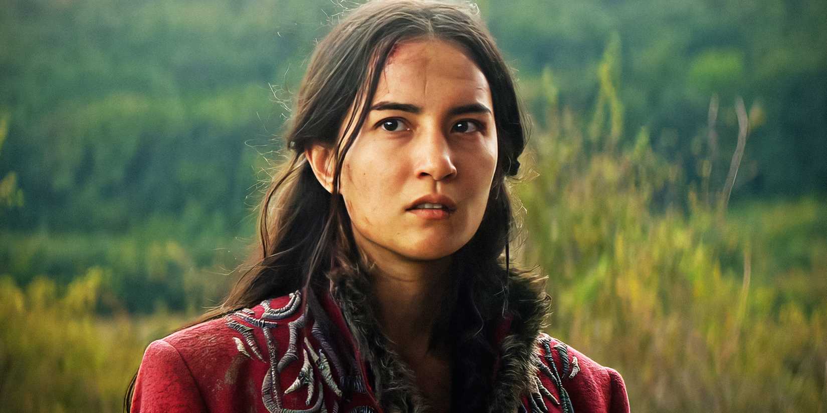 Jessie Mei Li looking skeptical as Alina Starkov in Shadow and Bone