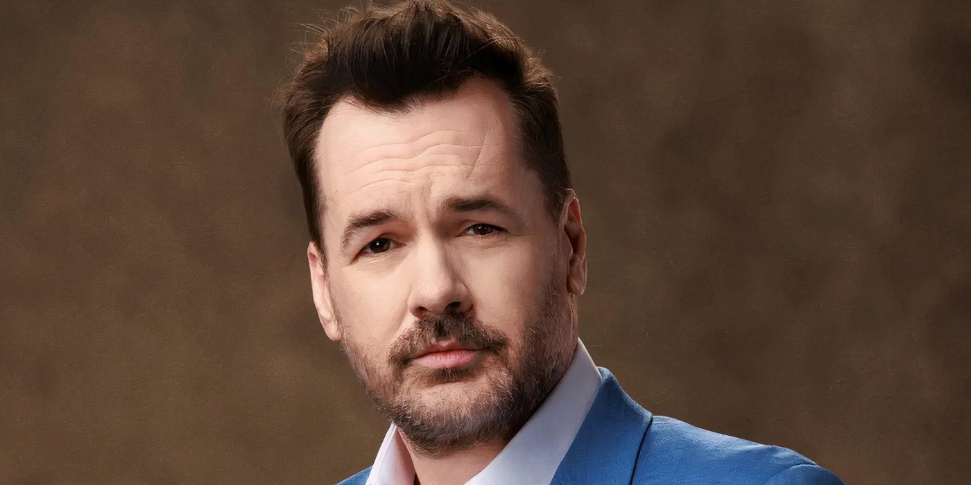 Jim Jefferies poses in front of a brown background for The Snake promo on Fox