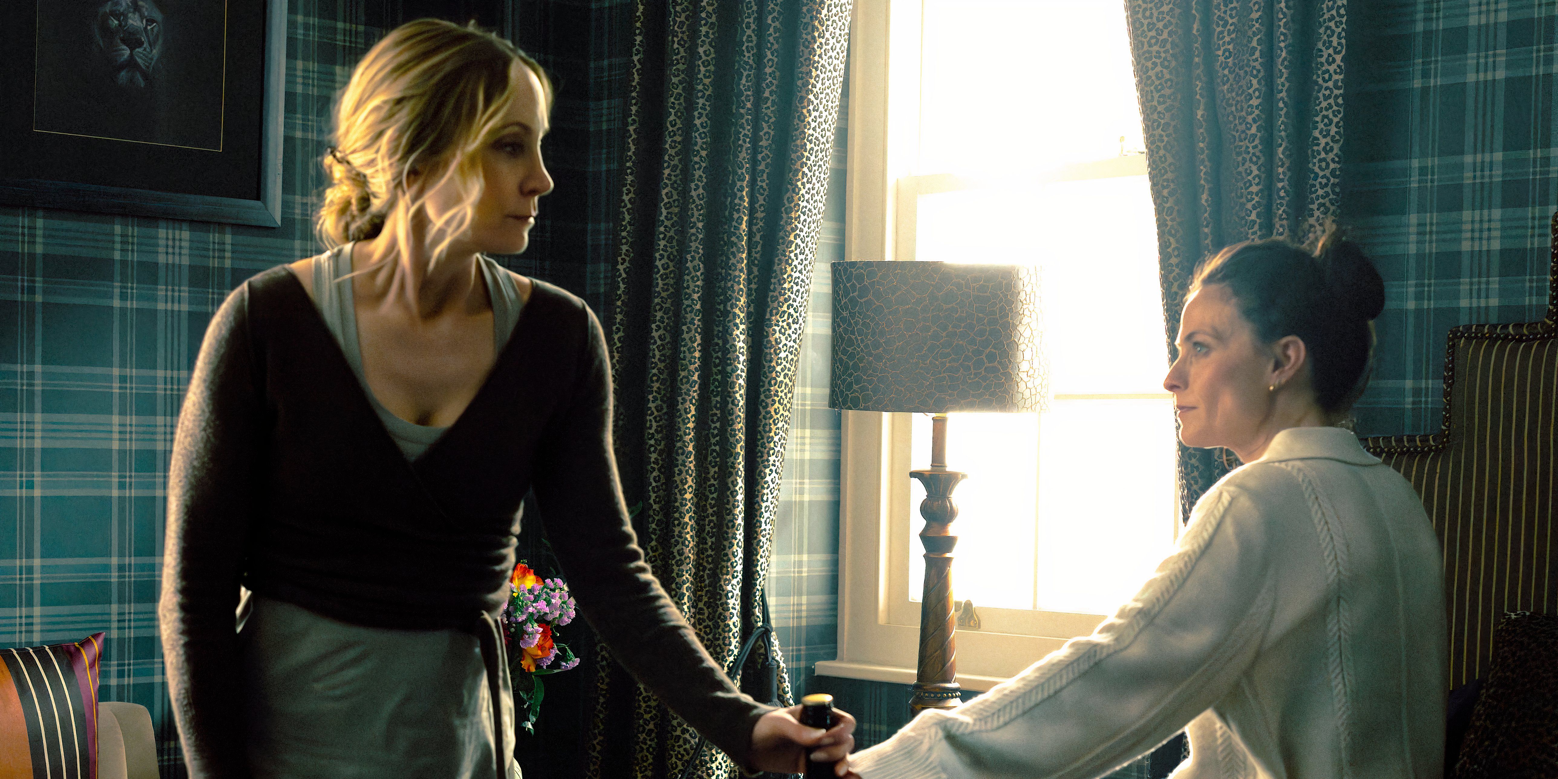 Joanne Froggatt and Jan Da Souza in MobLand Episode 6