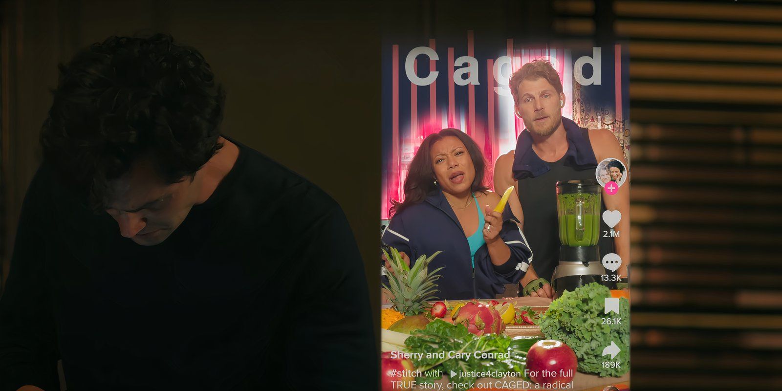 Joe mira a un Tiktok de Sherry y Cary Conrad en tu temporada 5