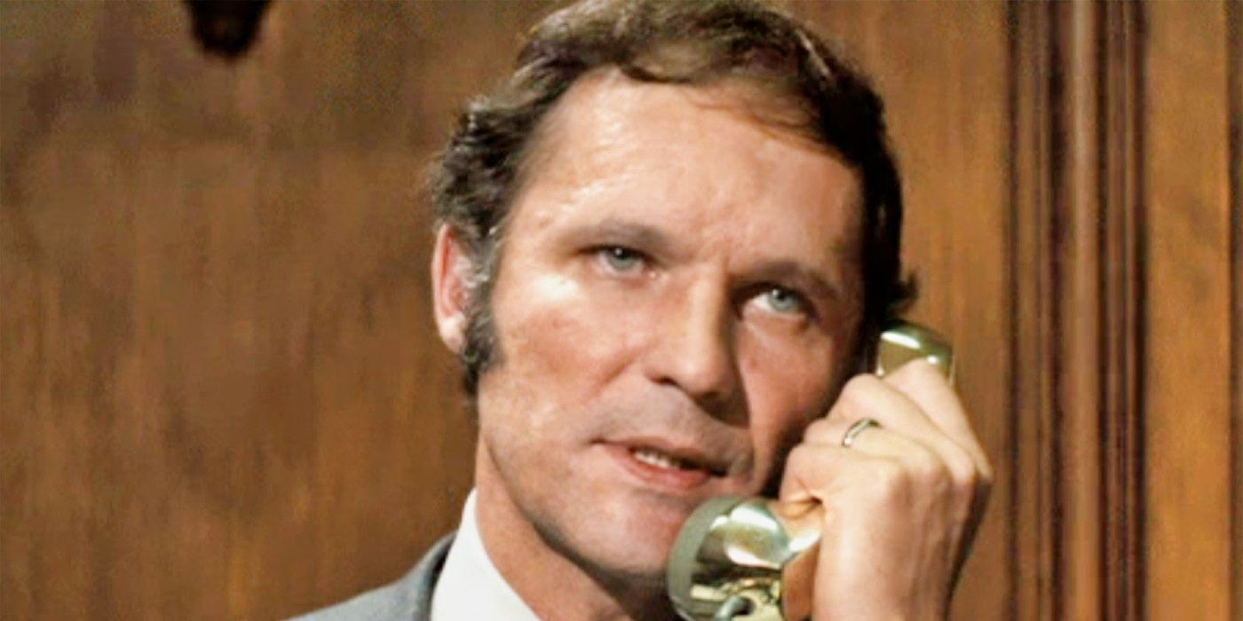 John Vernon as The Mayor talking on the phone in Dirty Harry