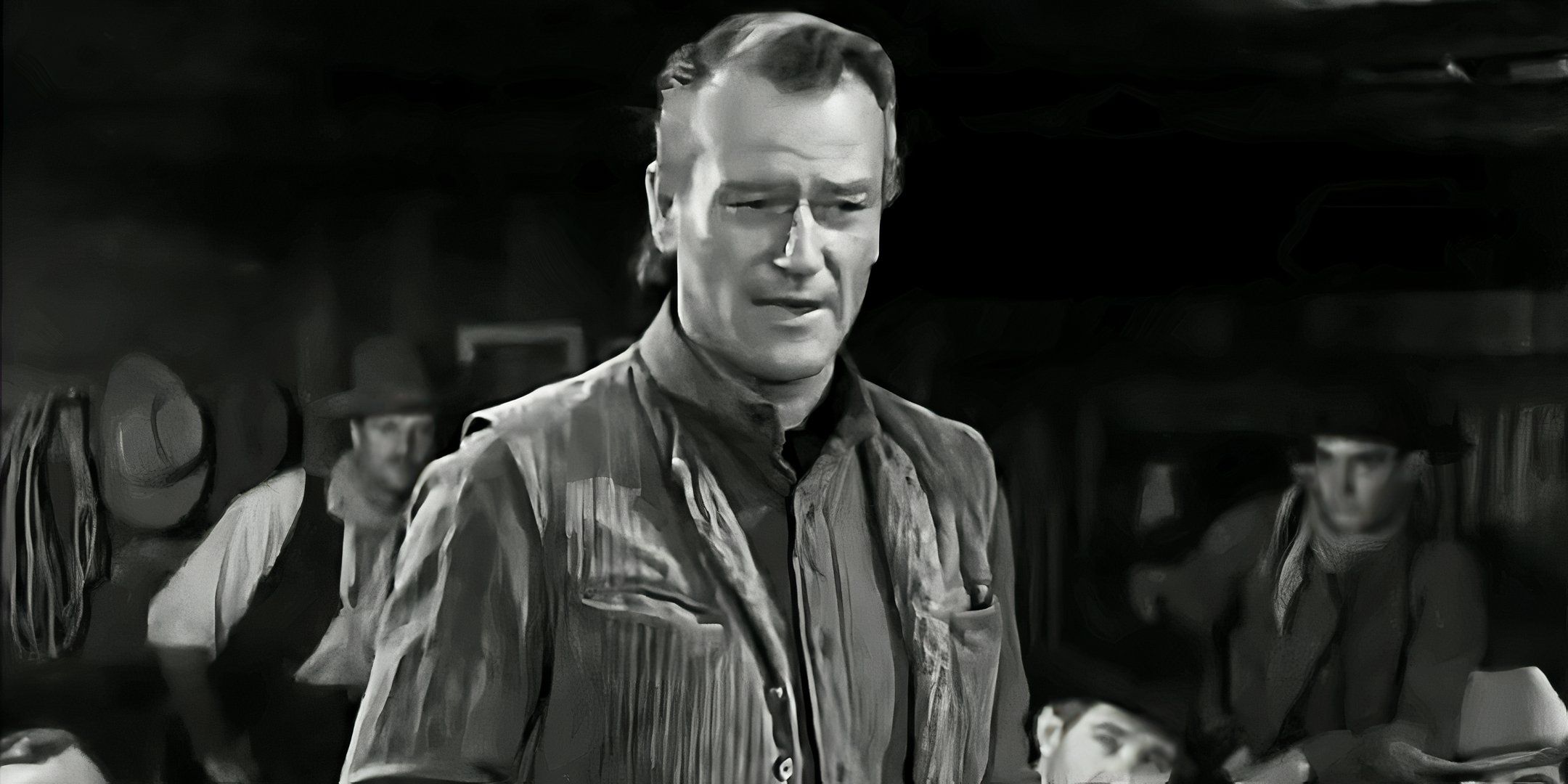 John Wayne nei panni di Thomas Dunson in Red River