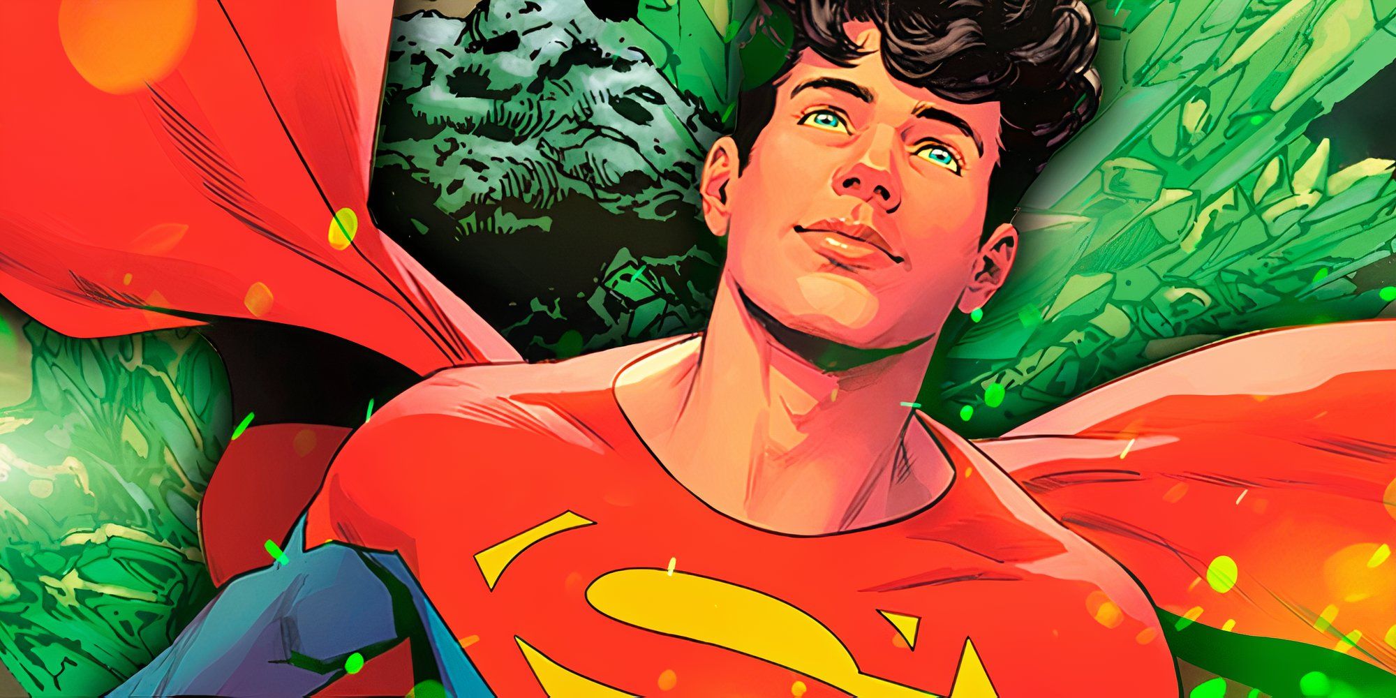 Jon Kent (AKA Superman&rsquo;s Young Adult Son) with Kryptonite in the background