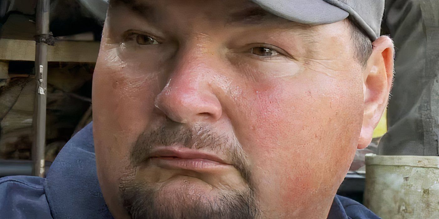 Joseph “Big T” Rogers Richard in Swamp People close up with worried look